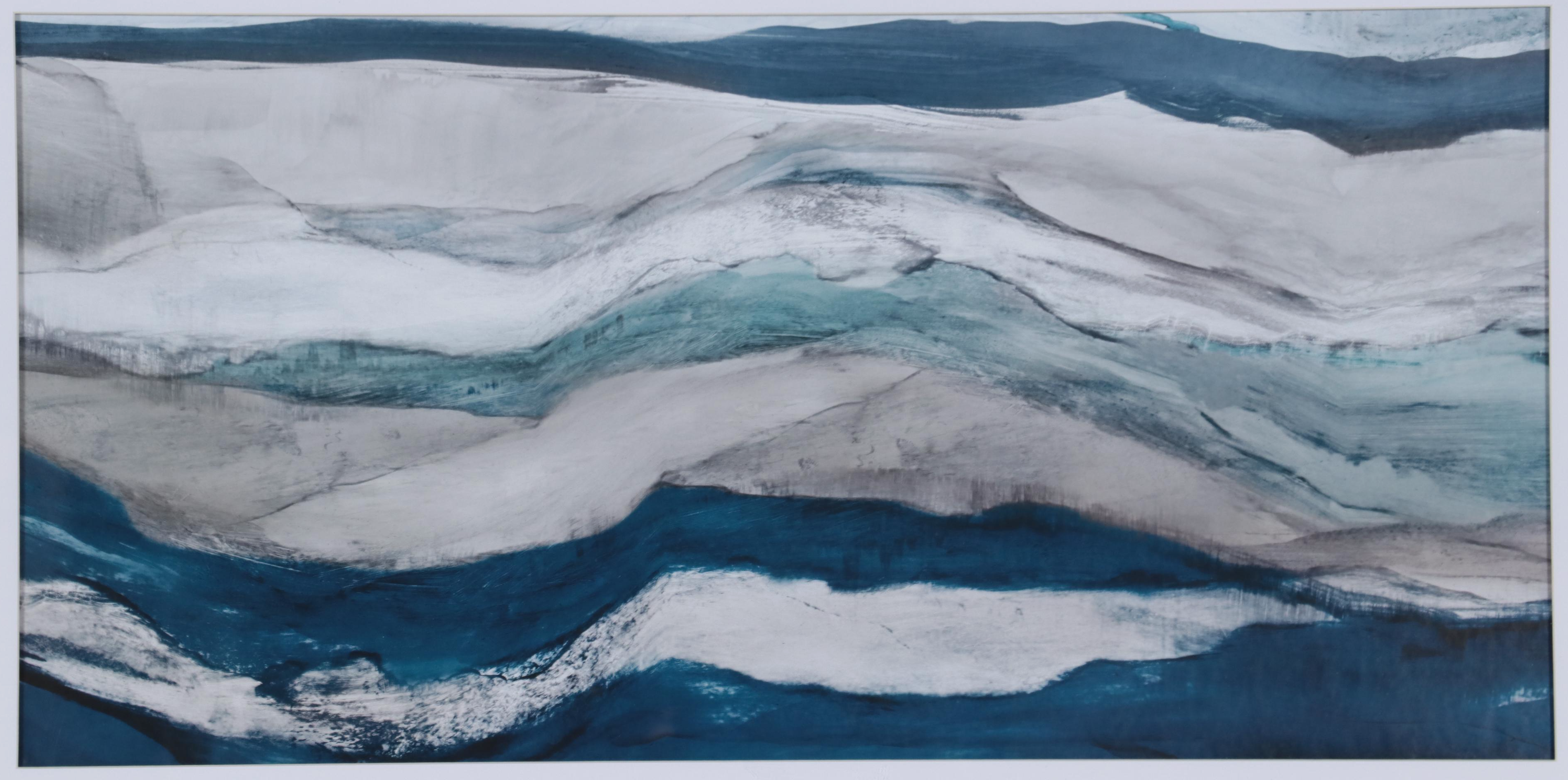 Offset Lithograph of Abstract Waves