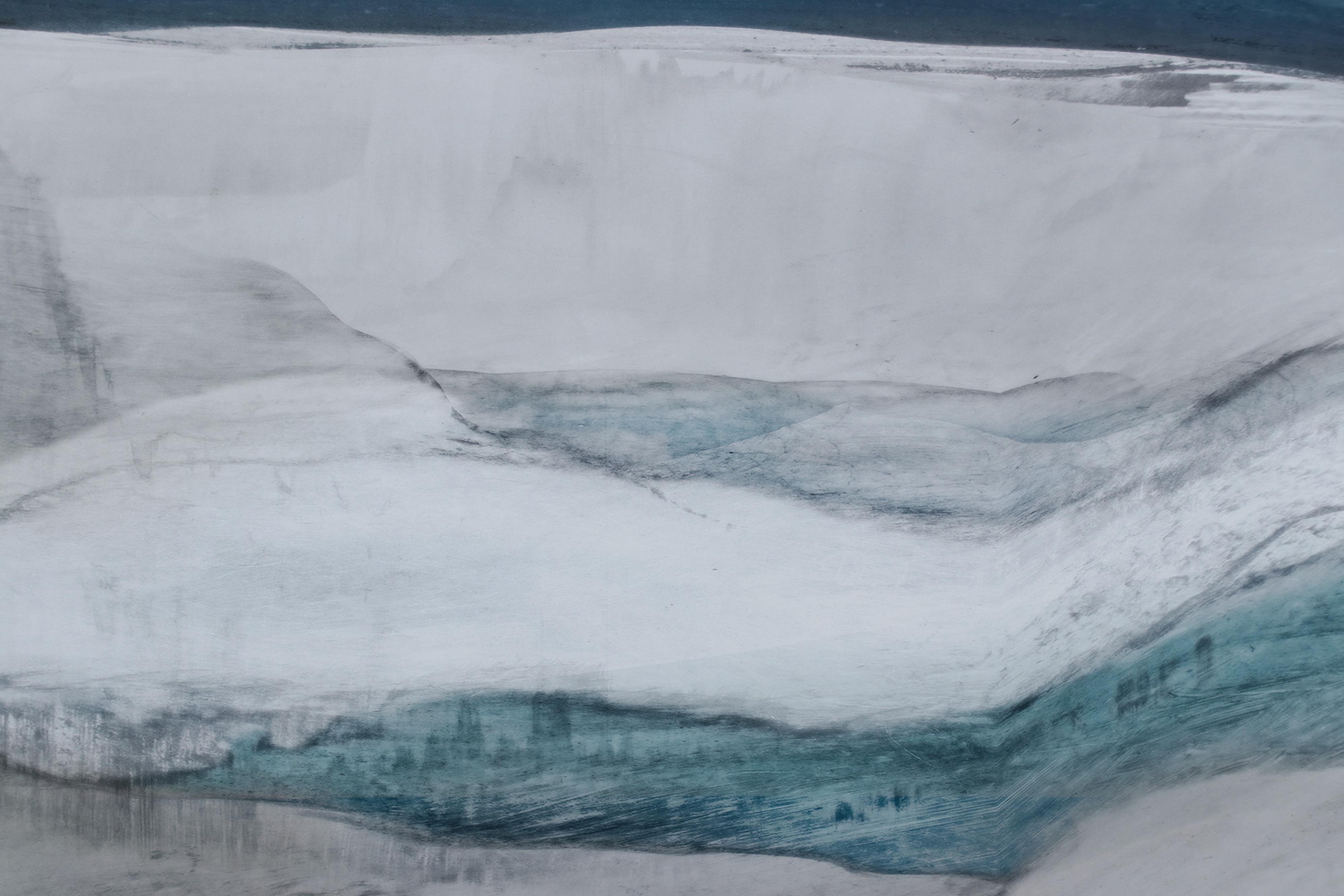 Offset Lithograph of Abstract Waves