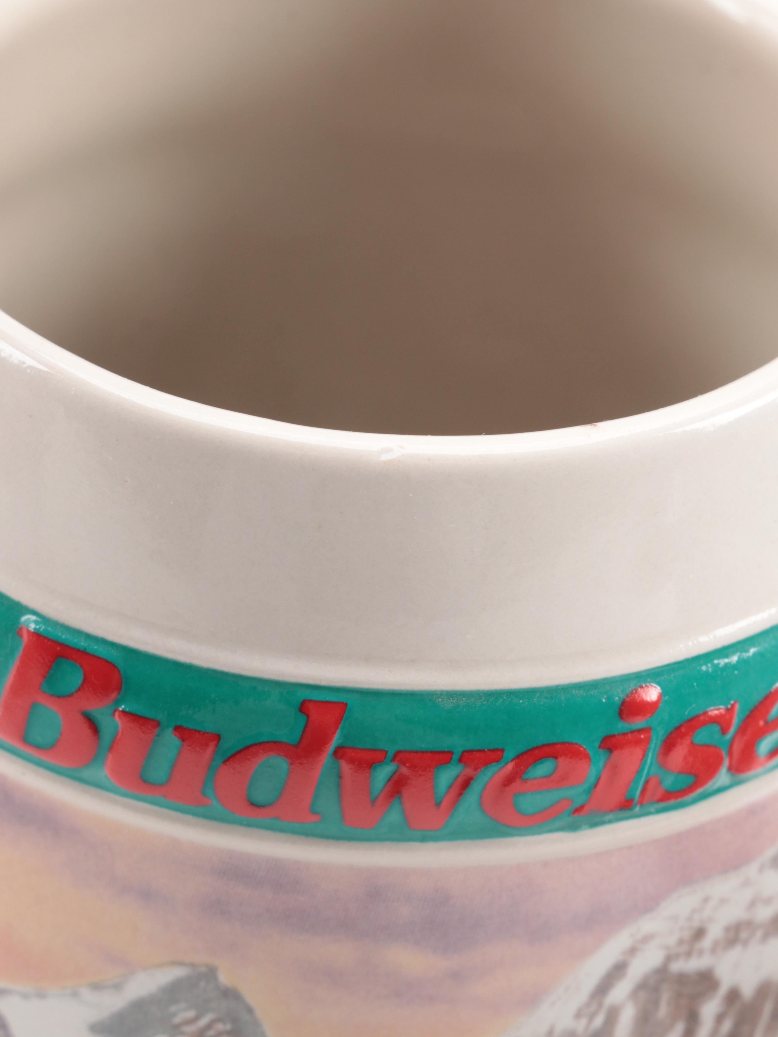 Anheuser-Busch Christmas Stoneware Beer Steins