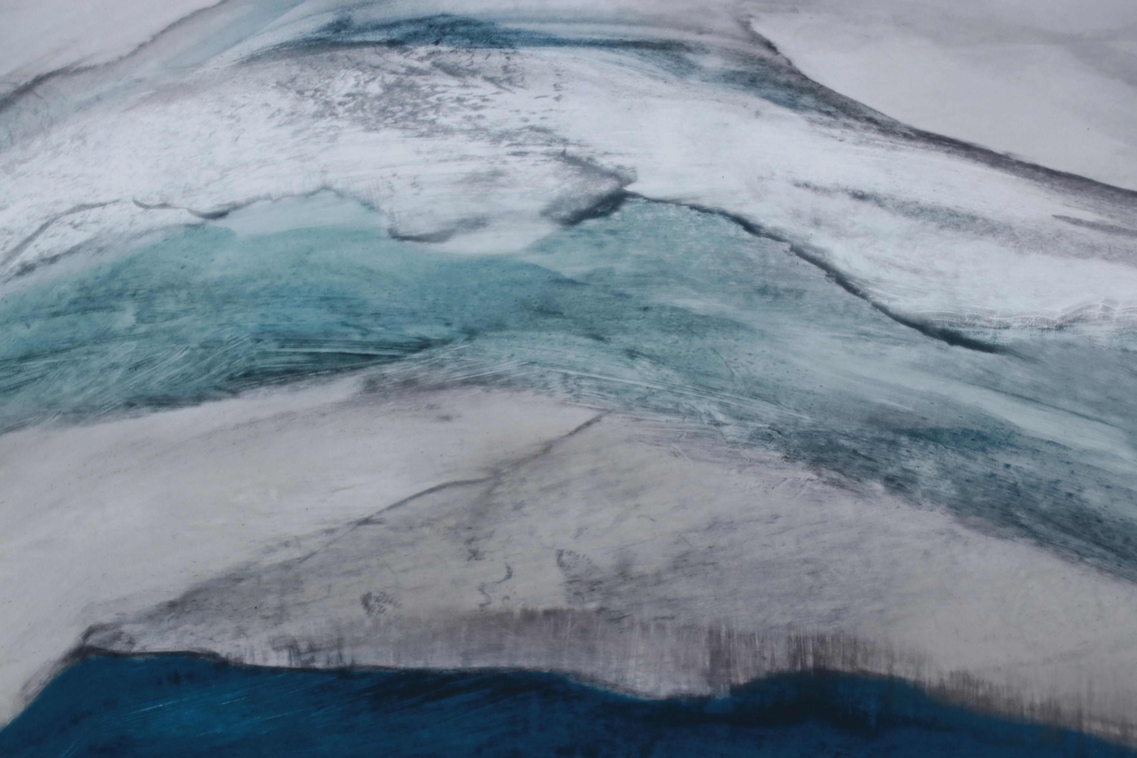 Offset Lithograph of Abstract Waves