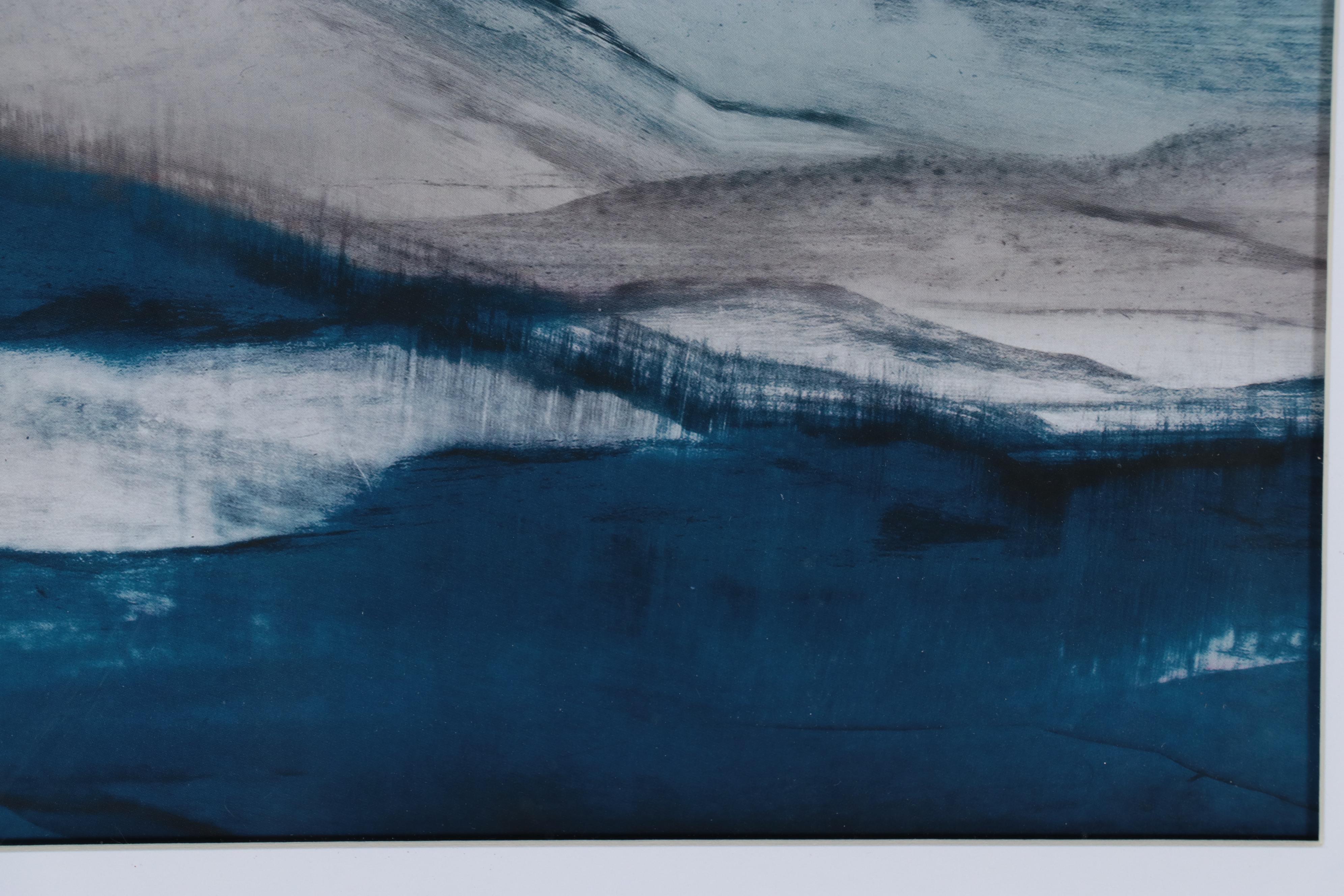 Offset Lithograph of Abstract Waves