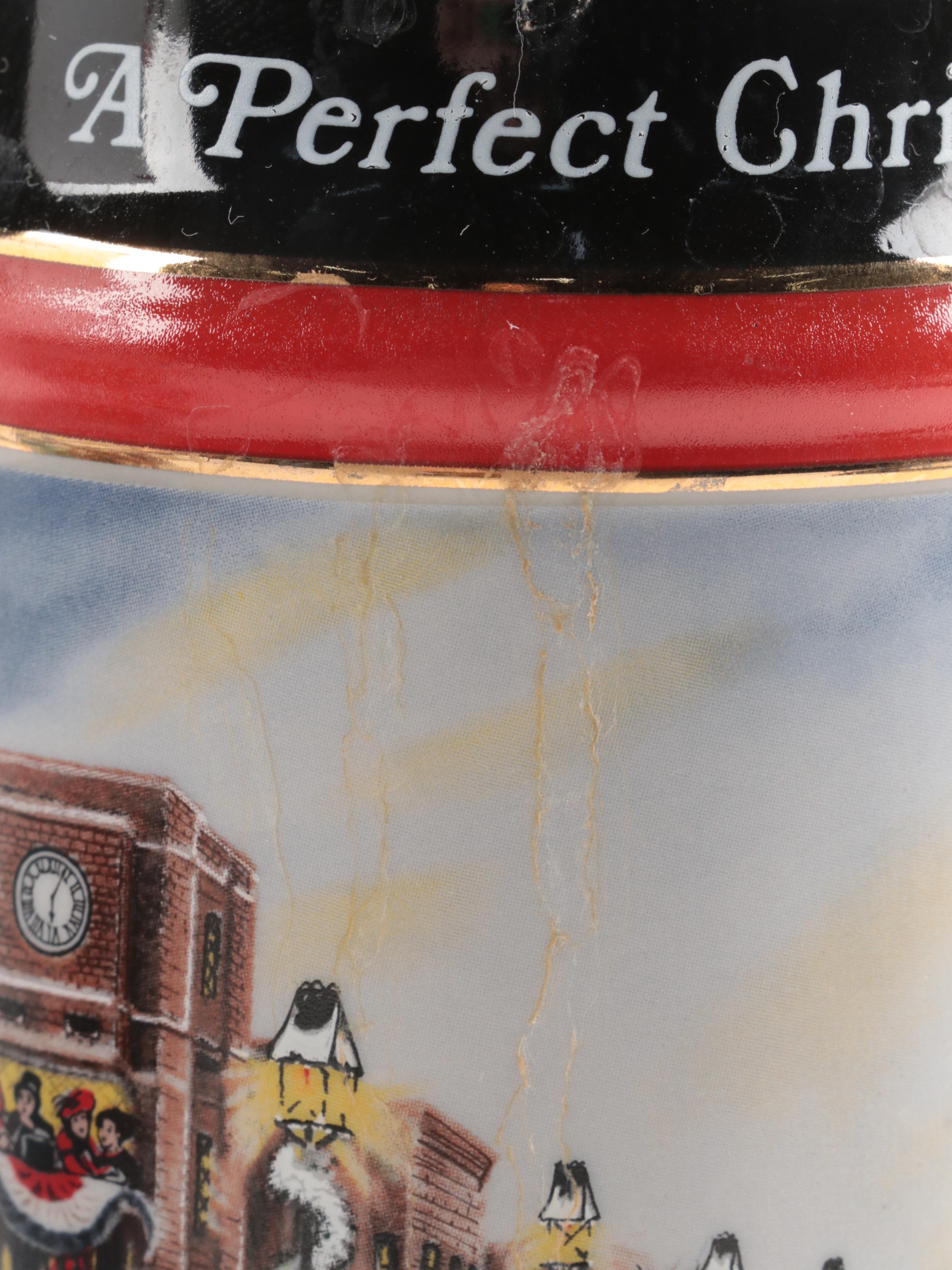 Anheuser-Busch Christmas Stoneware Beer Steins