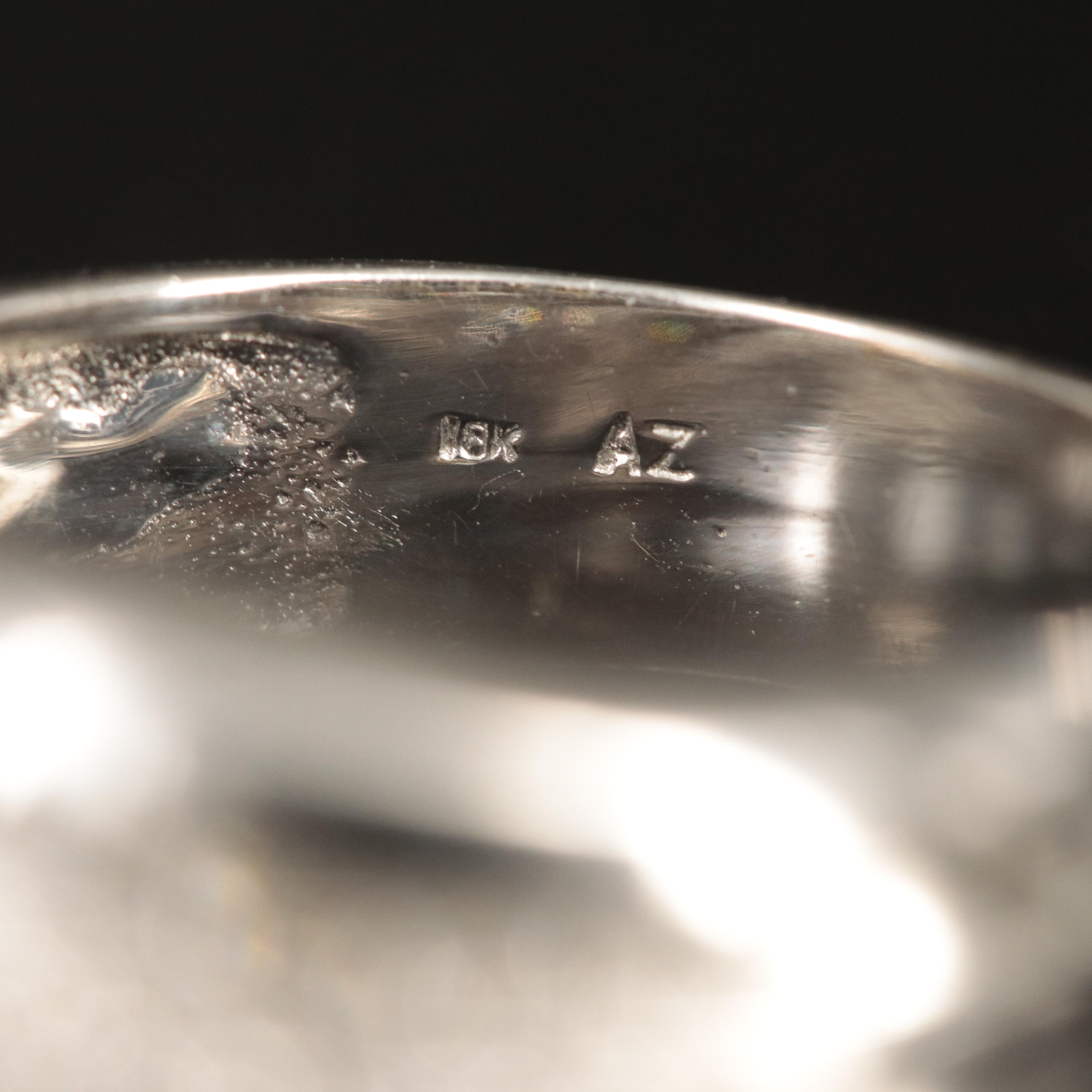 18K 1.11 CTW Diamond Wave Ring