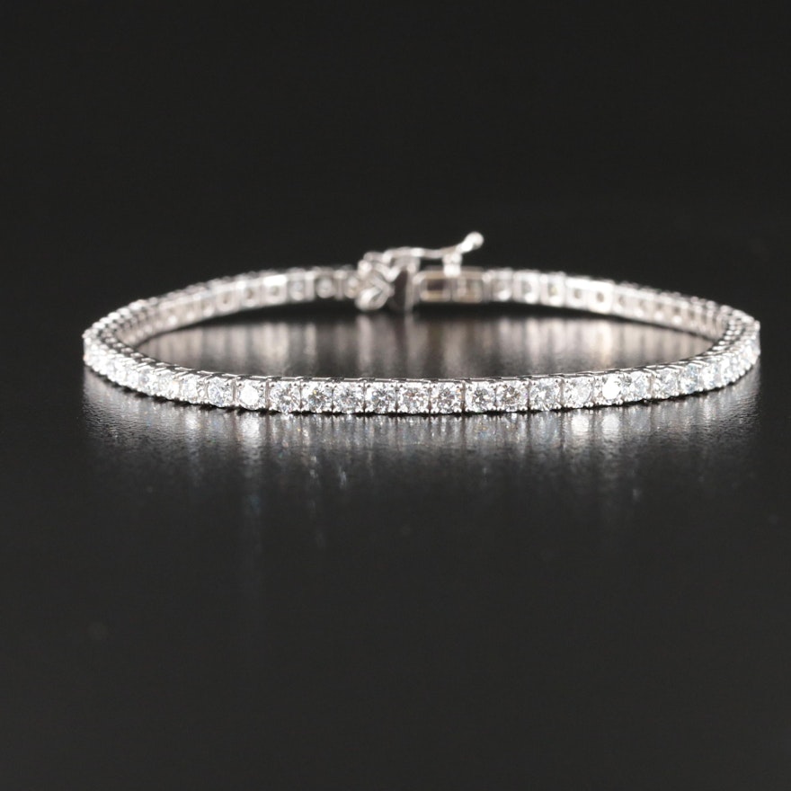 14K 5.00 CTW Lab Grown Diamond Bracelet with IGI Report