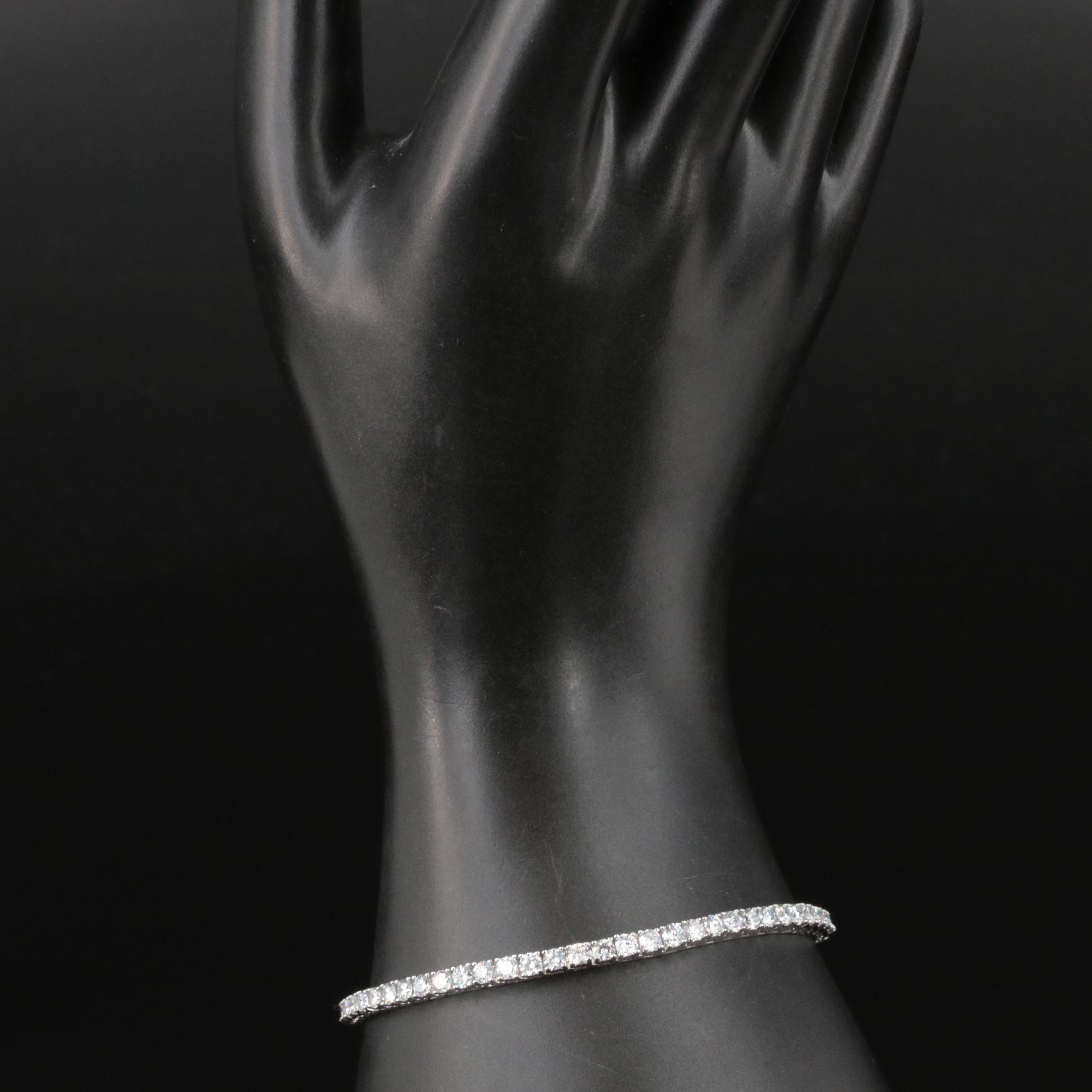 14K 5.00 CTW Lab Grown Diamond Bracelet with IGI Report