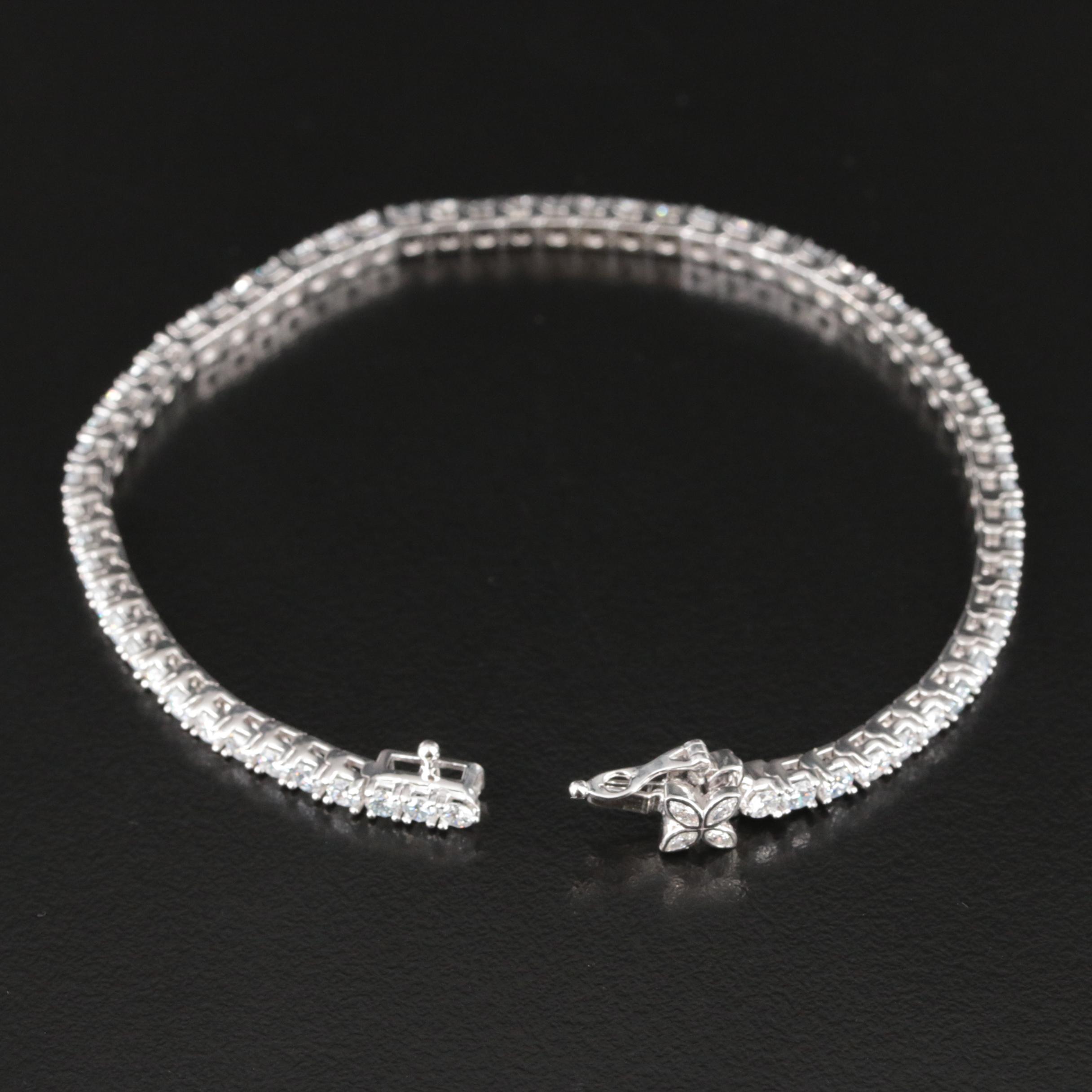 14K 5.00 CTW Lab Grown Diamond Bracelet with IGI Report