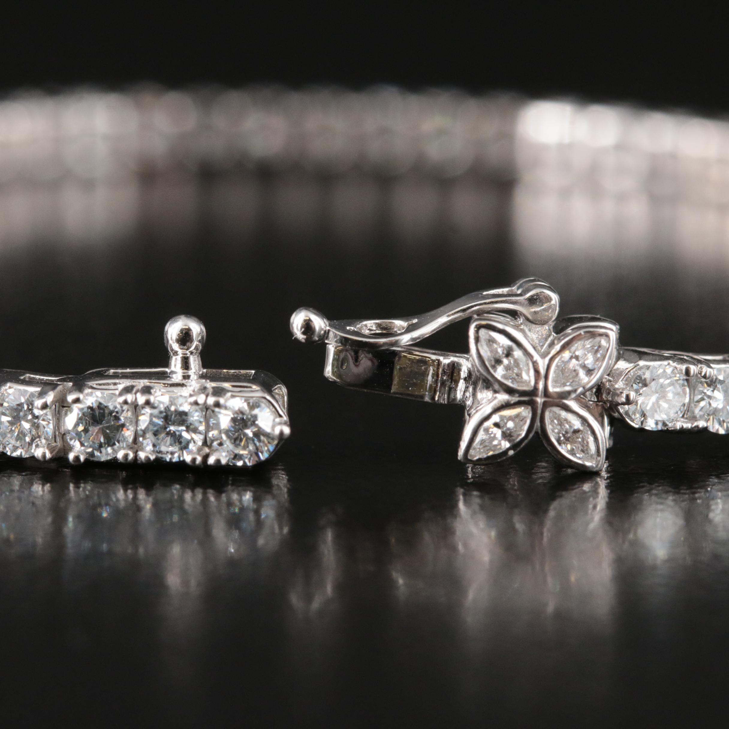 14K 5.00 CTW Lab Grown Diamond Bracelet with IGI Report