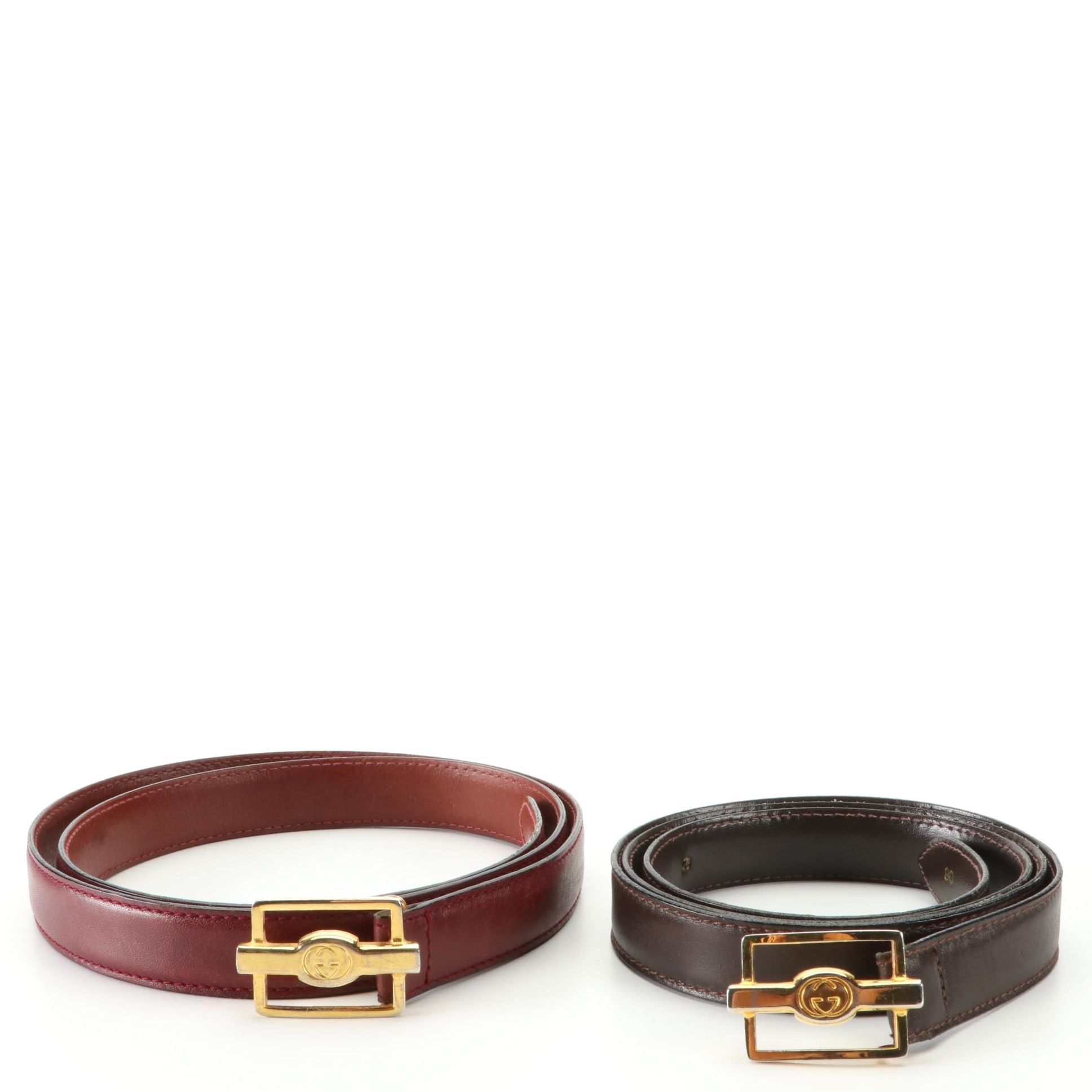 Gucci GG Monogram Belts in Leather