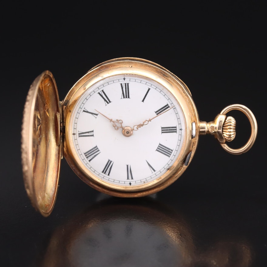 14K Unsigned Pocket Watch