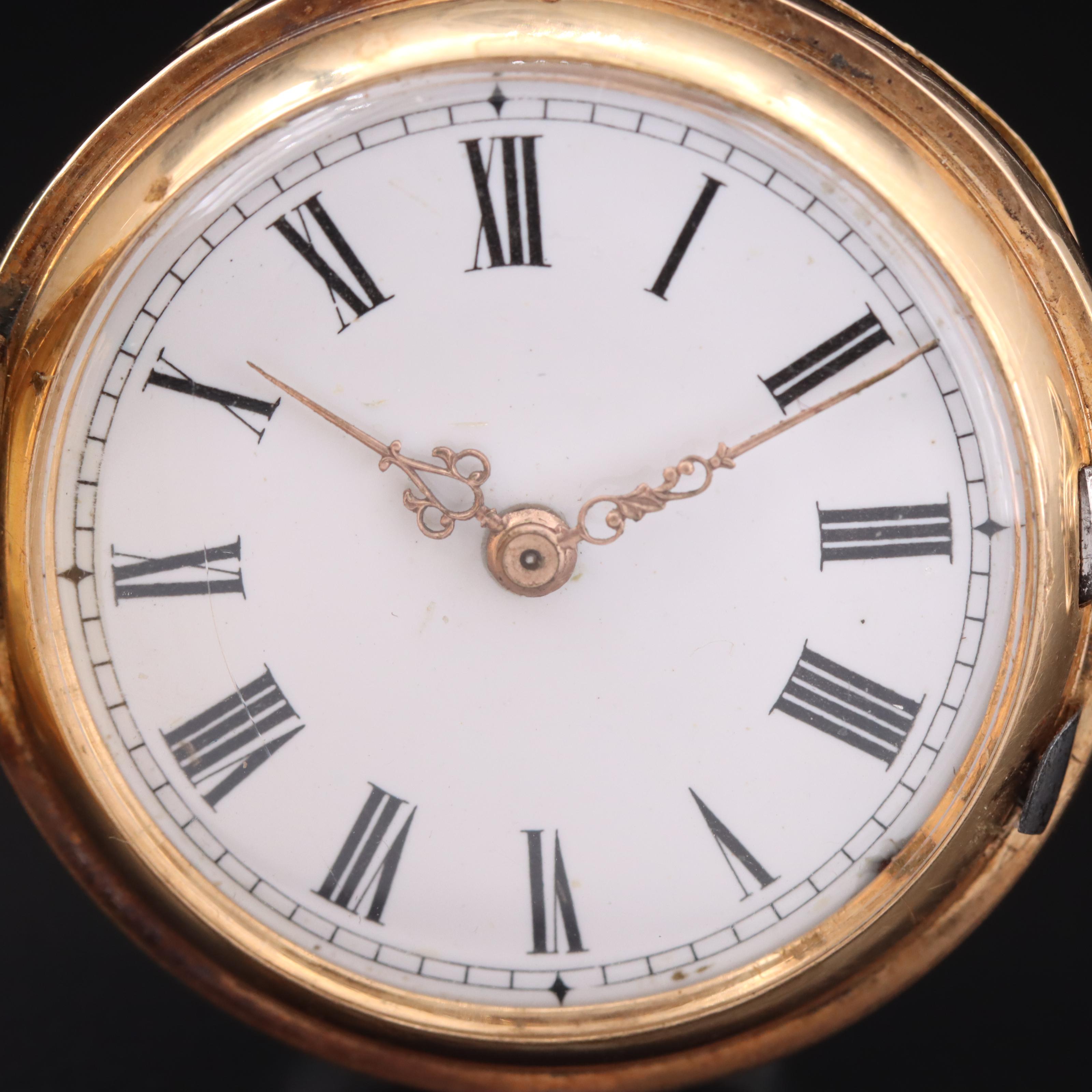 14K Unsigned Pocket Watch