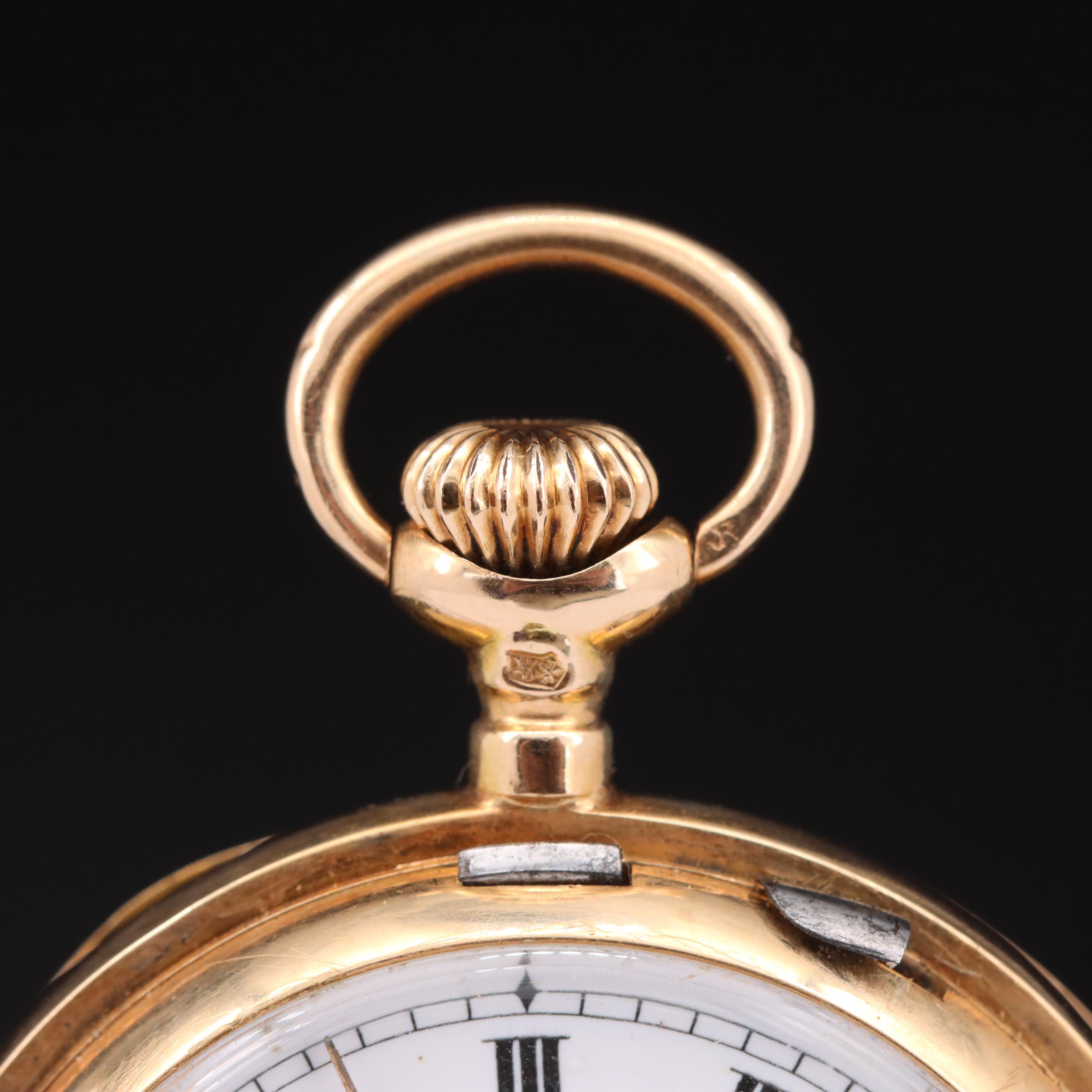 14K Unsigned Pocket Watch