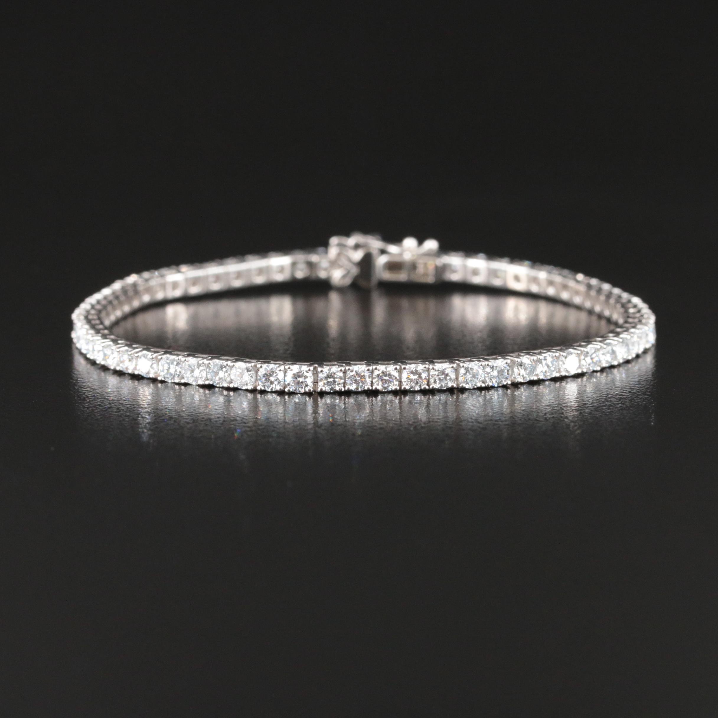 14K 5.00 CTW Lab Grown Diamond Bracelet with IGI Report
