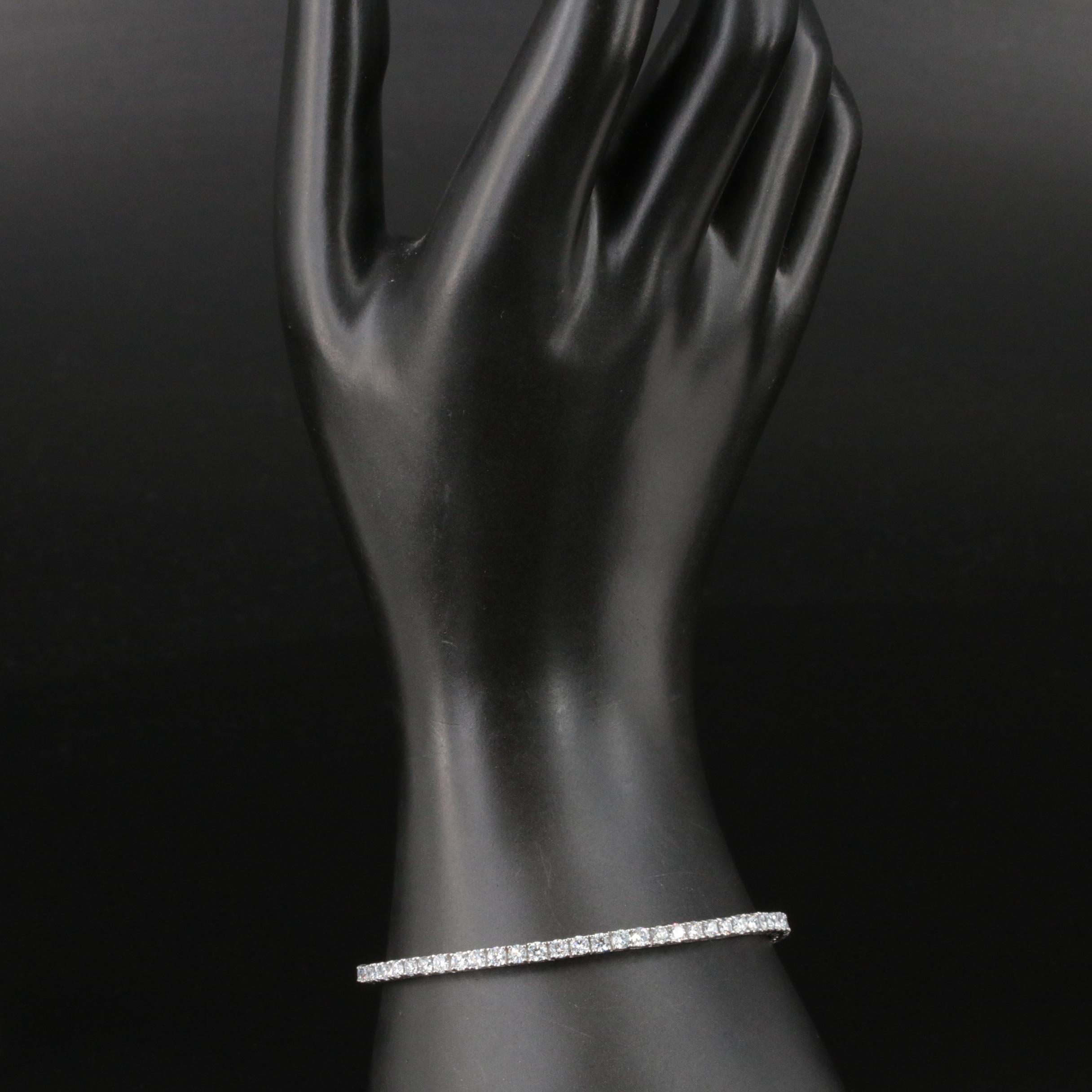 14K 5.00 CTW Lab Grown Diamond Bracelet with IGI Report