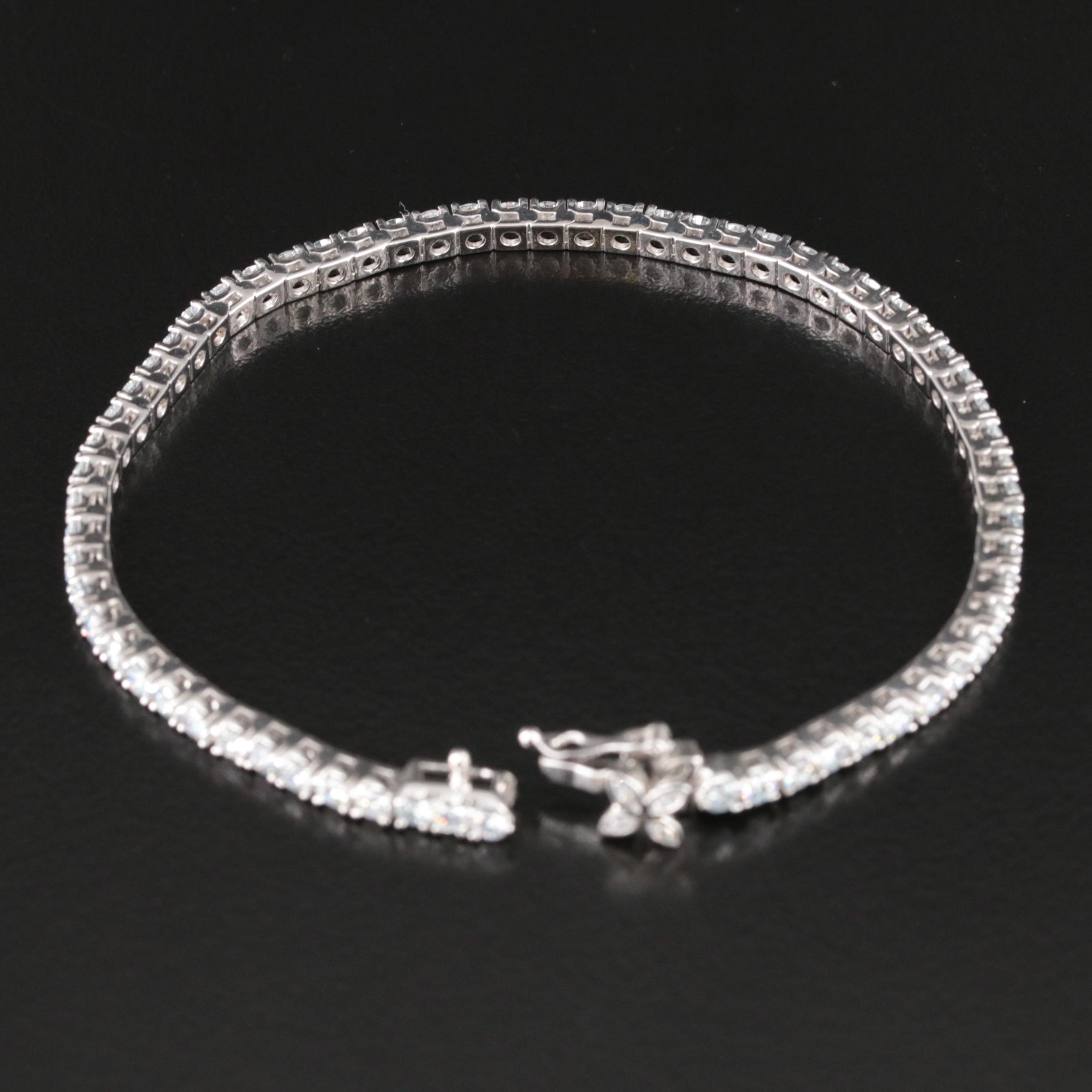 14K 5.00 CTW Lab Grown Diamond Bracelet with IGI Report