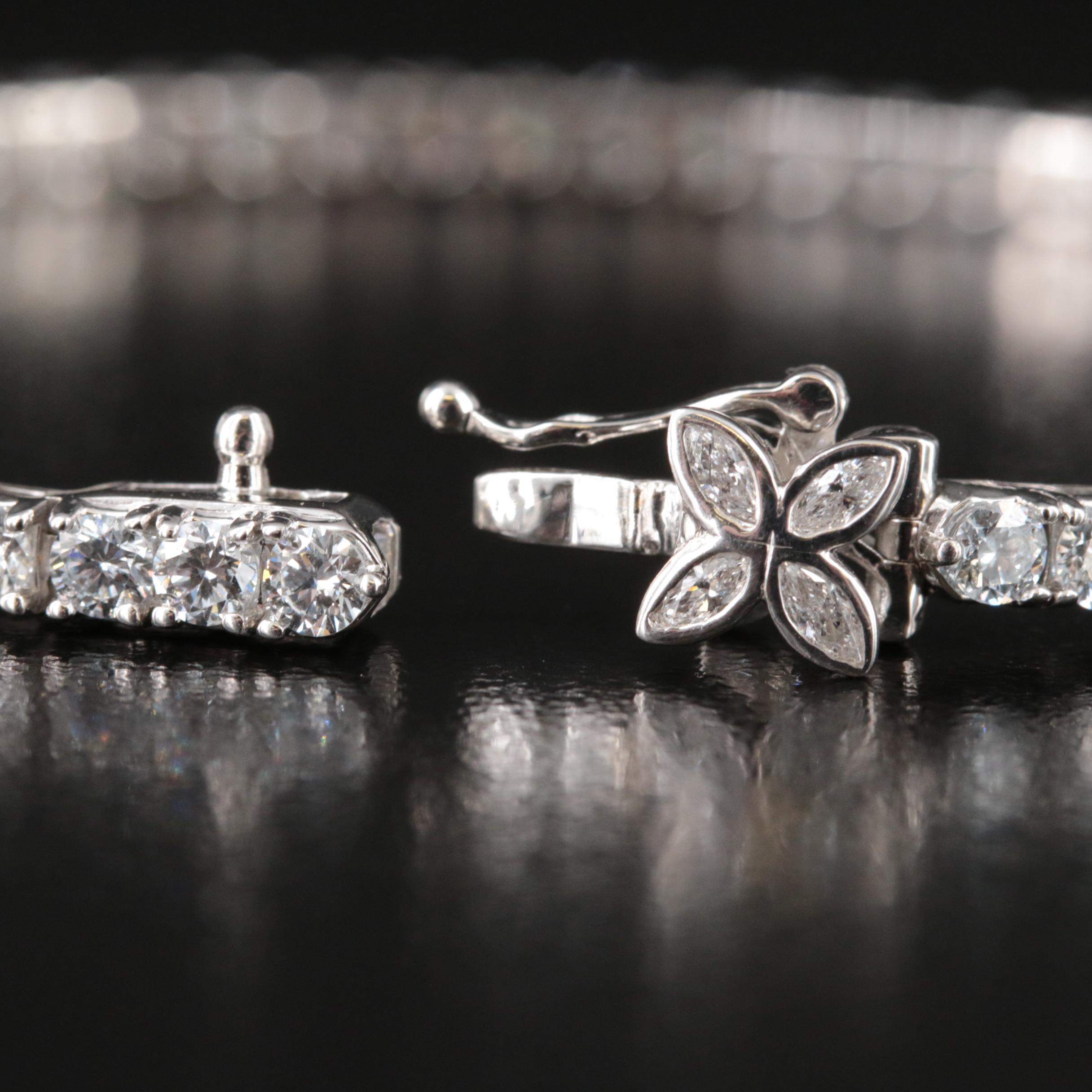 14K 5.00 CTW Lab Grown Diamond Bracelet with IGI Report