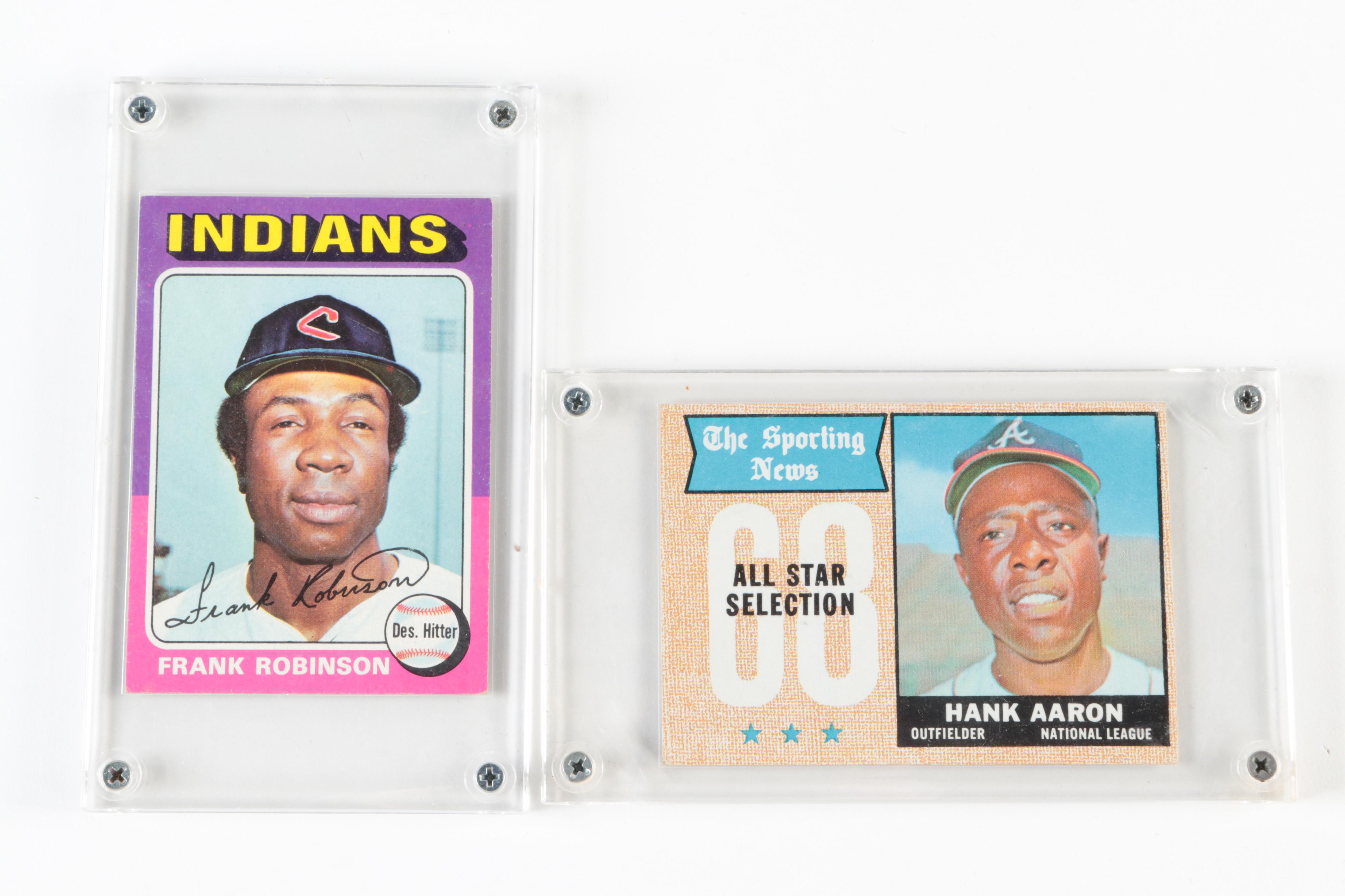 Topps Baseball Cards with Aaron, Robinson, Schmidt and More, 1960s–1980s