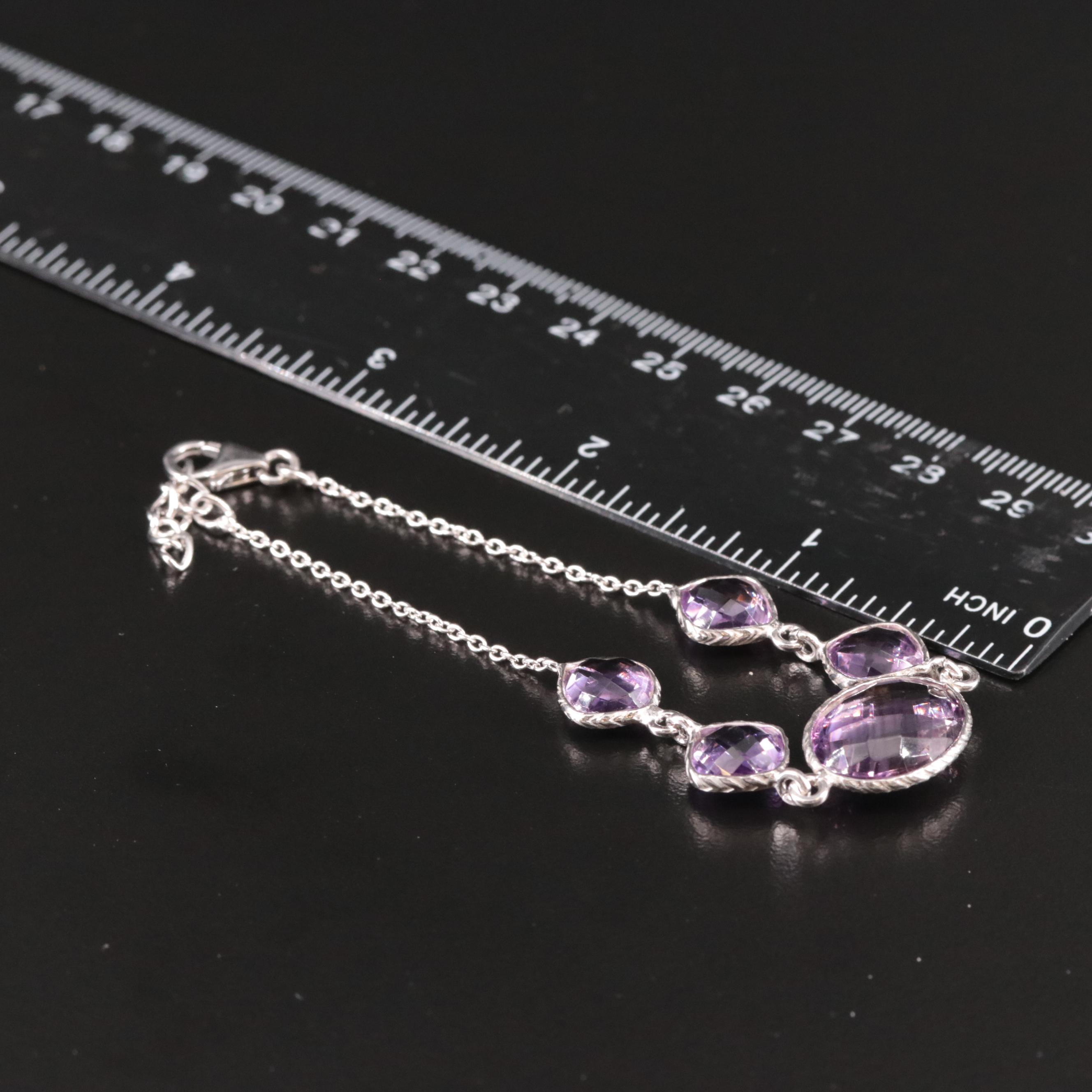 Sterling Amethyst Bracelet