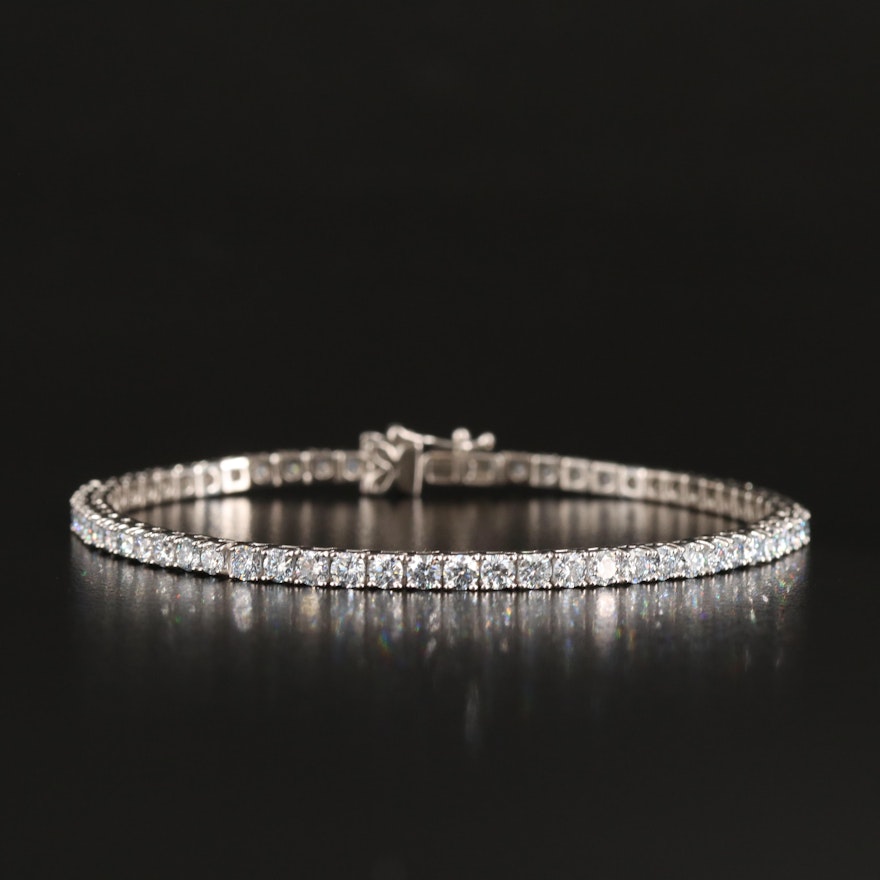 14K 5.00 CTW Lab Grown Diamond Line Bracelet with IGI Report