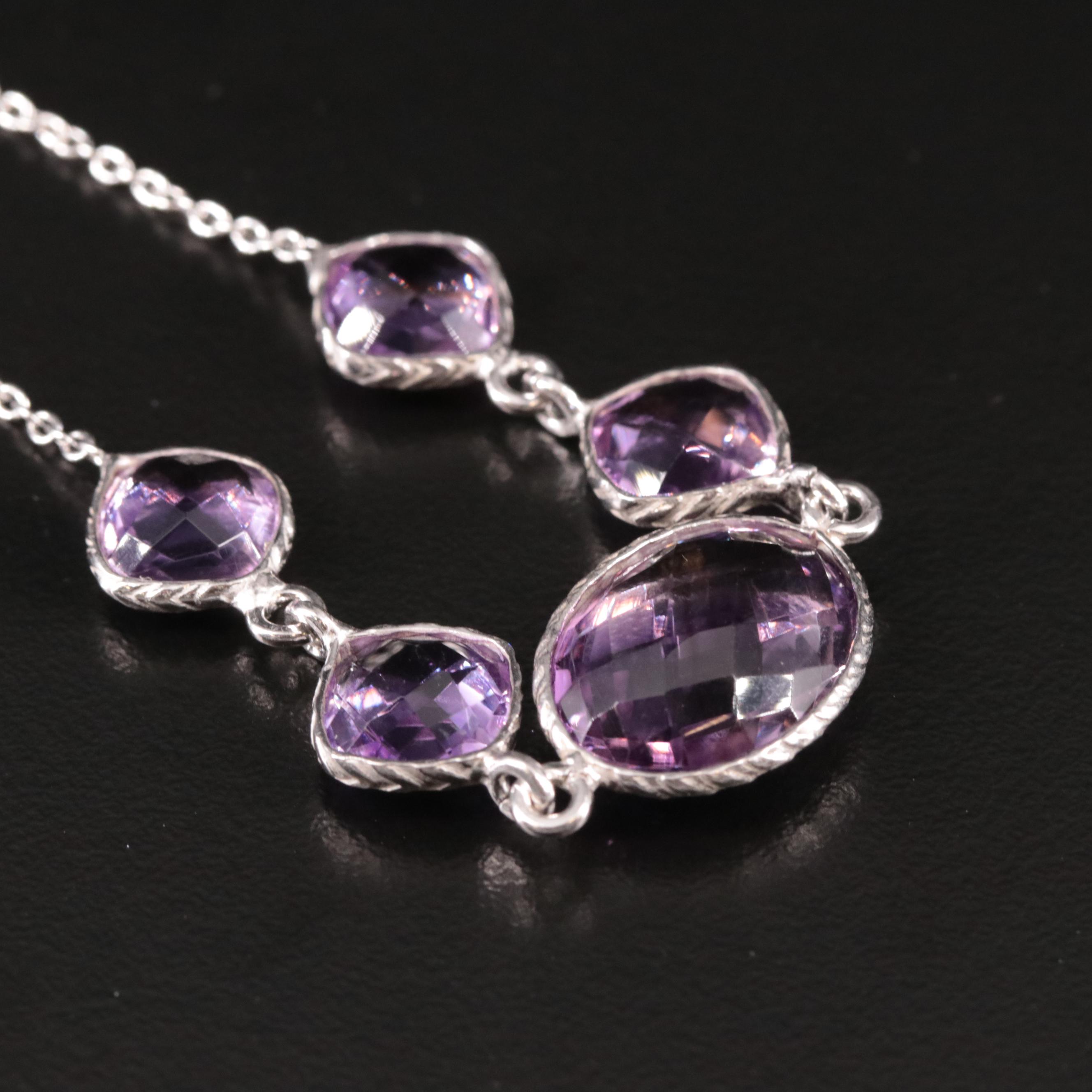Sterling Amethyst Bracelet