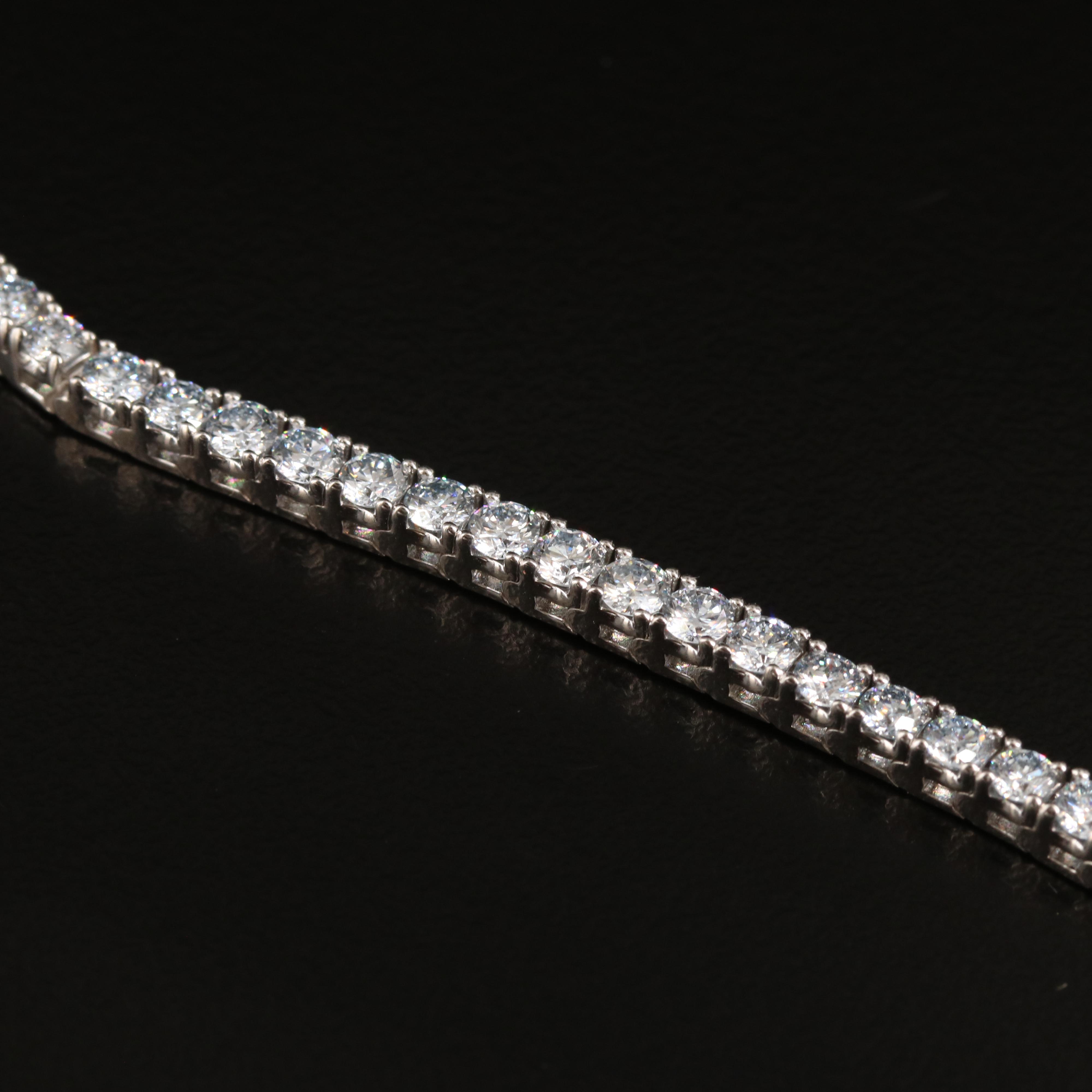 14K 5.00 CTW Lab Grown Diamond Line Bracelet with IGI Report