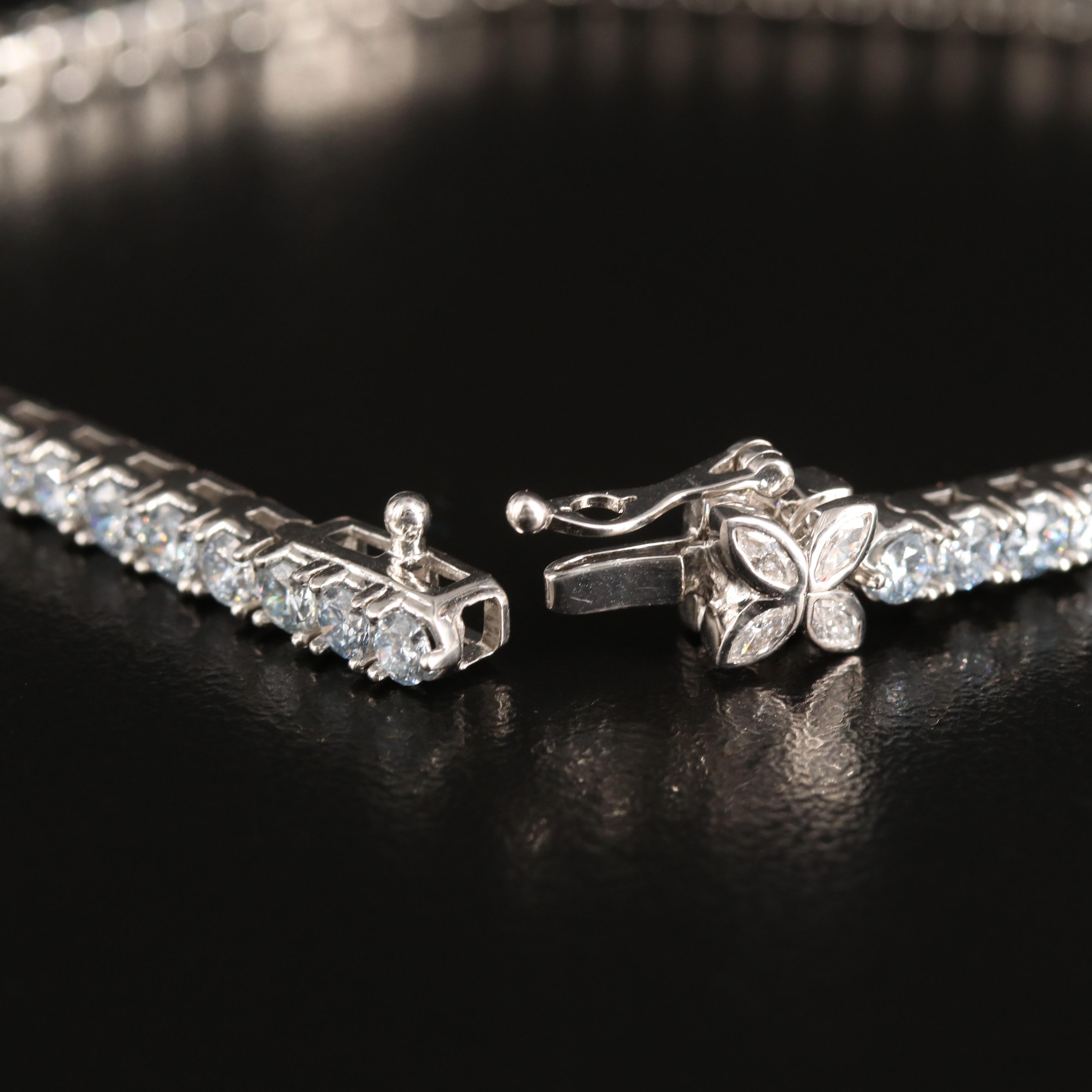 14K 5.00 CTW Lab Grown Diamond Line Bracelet with IGI Report