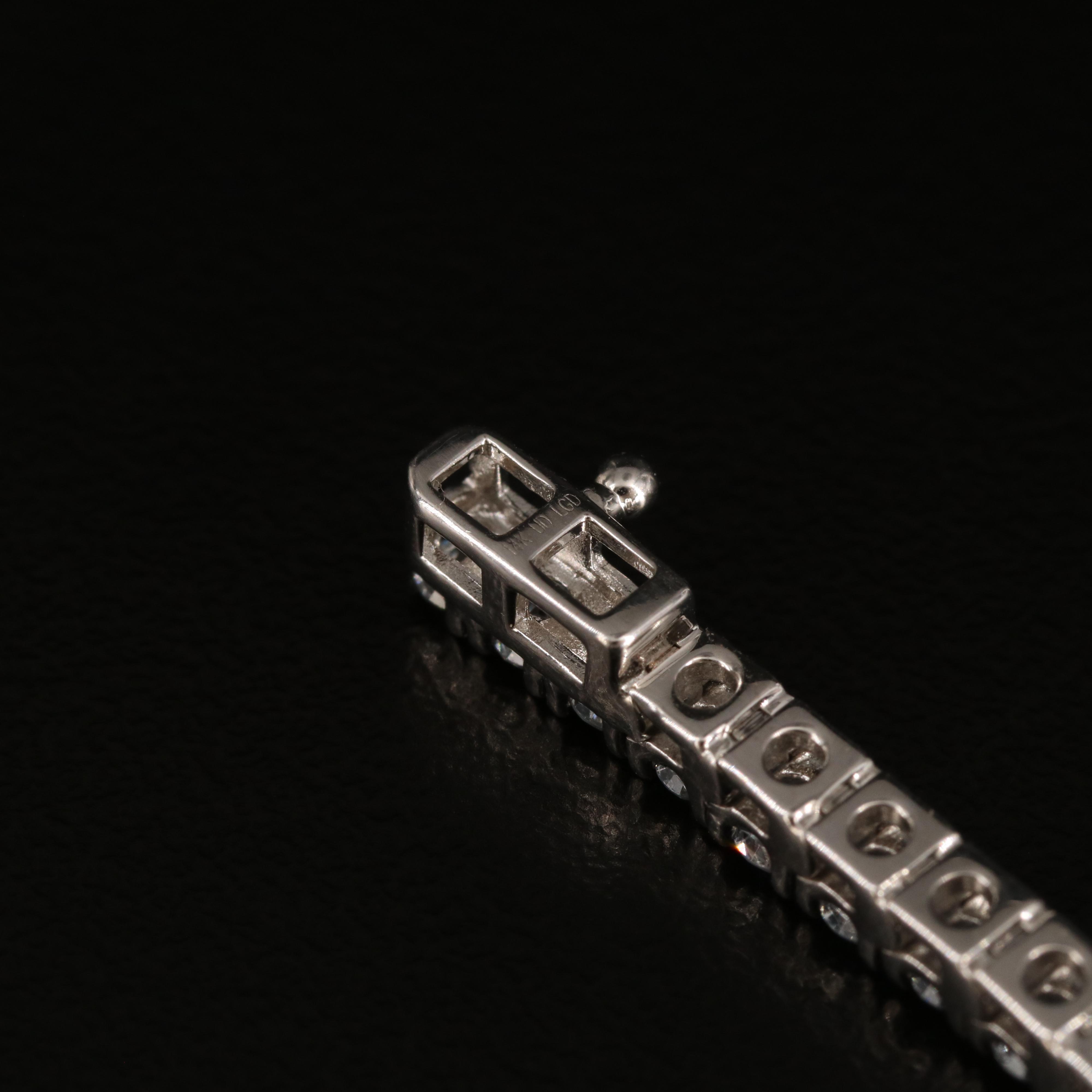 14K 5.00 CTW Lab Grown Diamond Line Bracelet with IGI Report