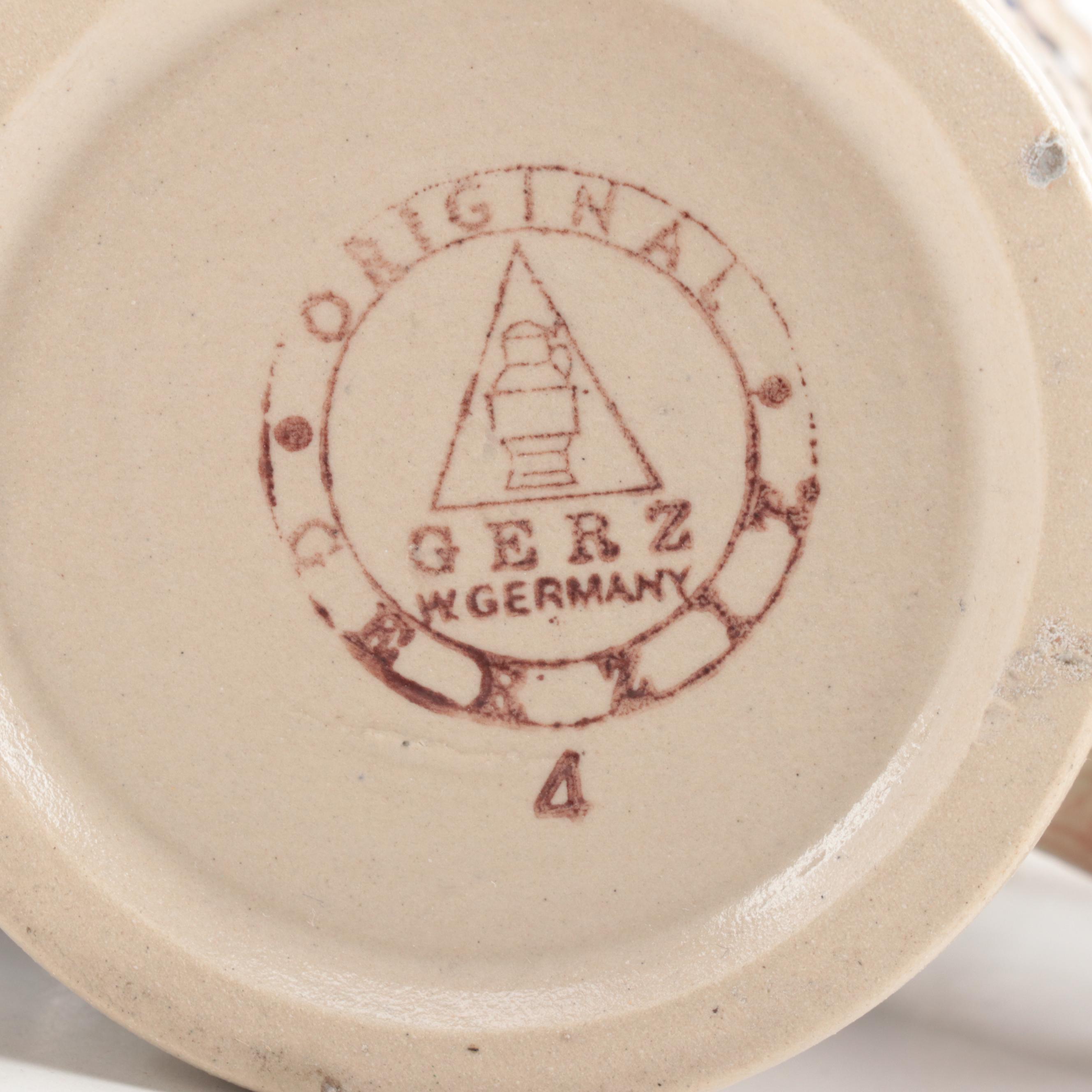 Avon, Gerz, and More Glazed Stoneware Beer Stein and Mugs