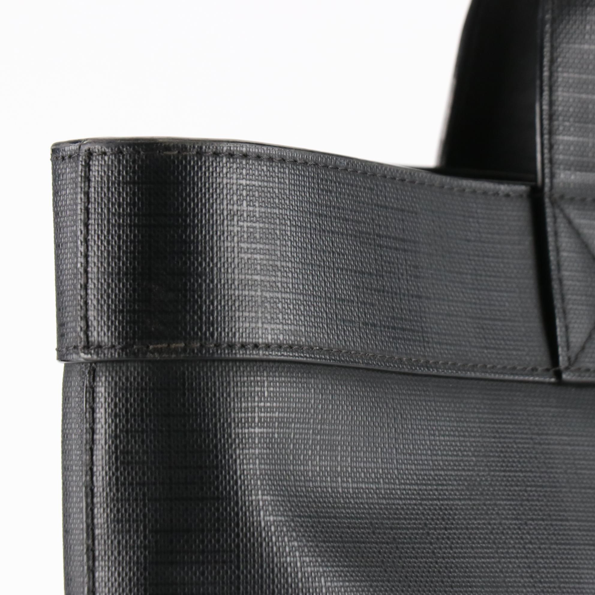 Burberry Tote in Logo Graphic London Check Coated Canvas