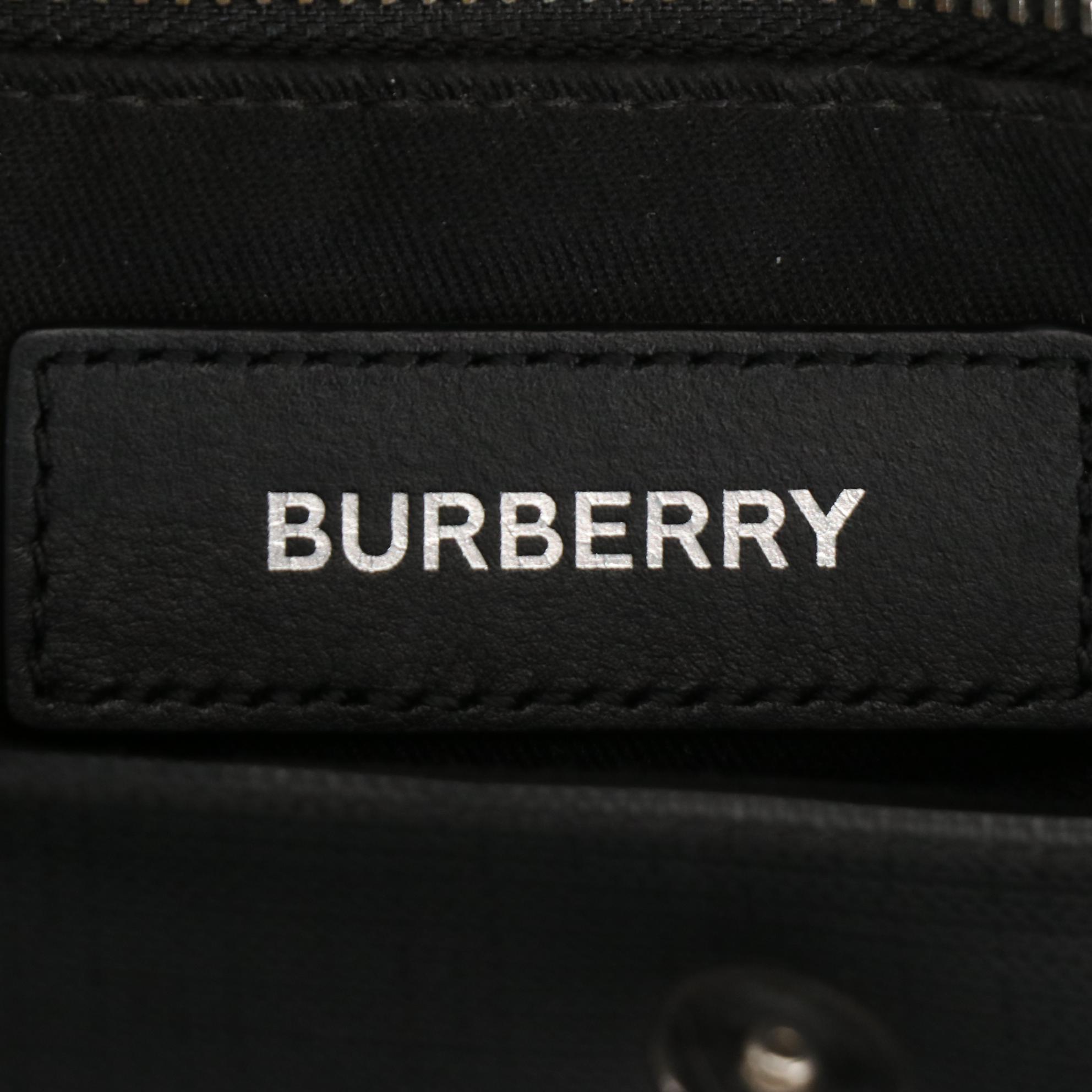 Burberry Tote in Logo Graphic London Check Coated Canvas