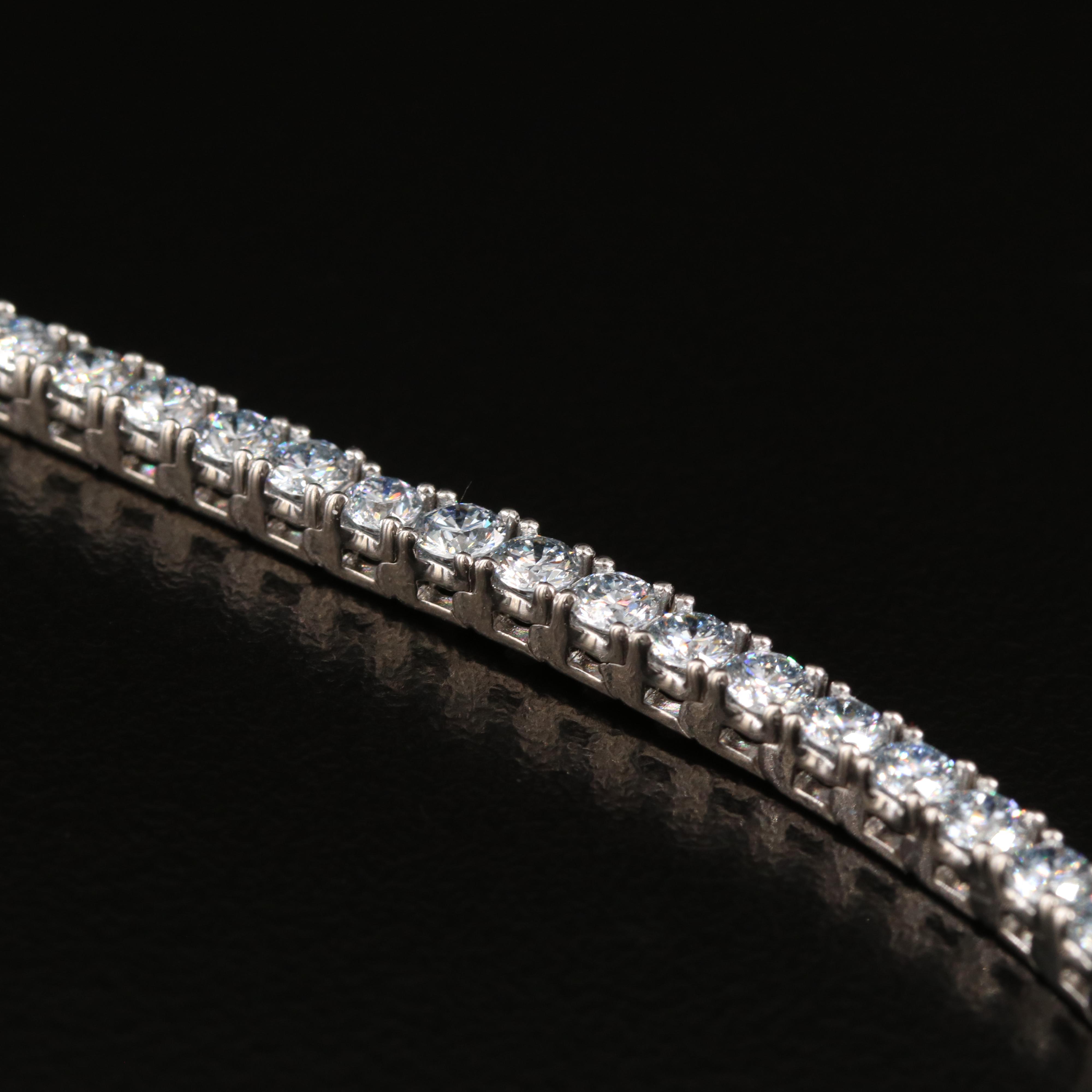 14K 5.00 CTW Lab Grown Diamond Line Bracelet with IGI Report