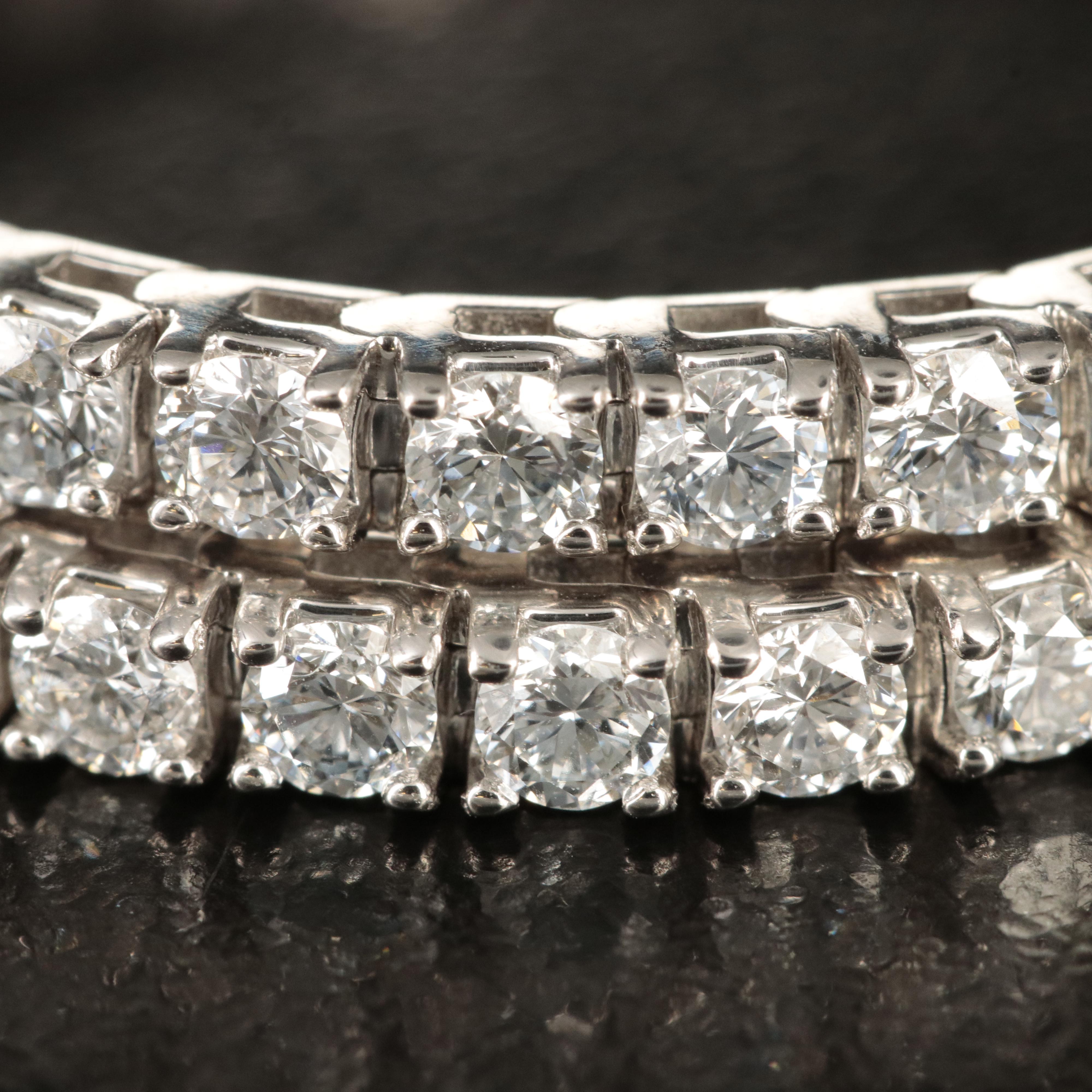 14K 5.00 CTW Lab Grown Diamond Line Bracelet with IGI Report