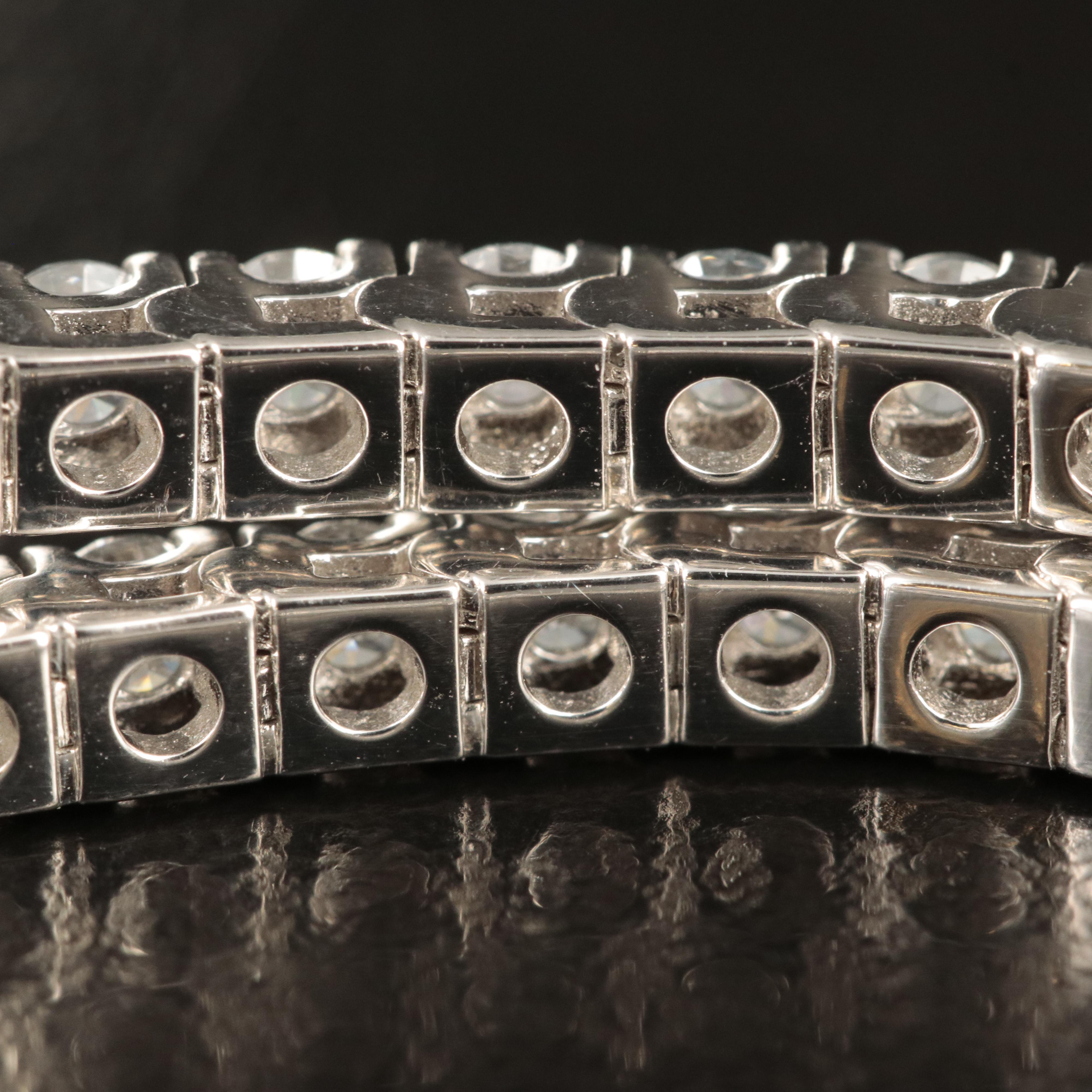 14K 5.00 CTW Lab Grown Diamond Line Bracelet with IGI Report