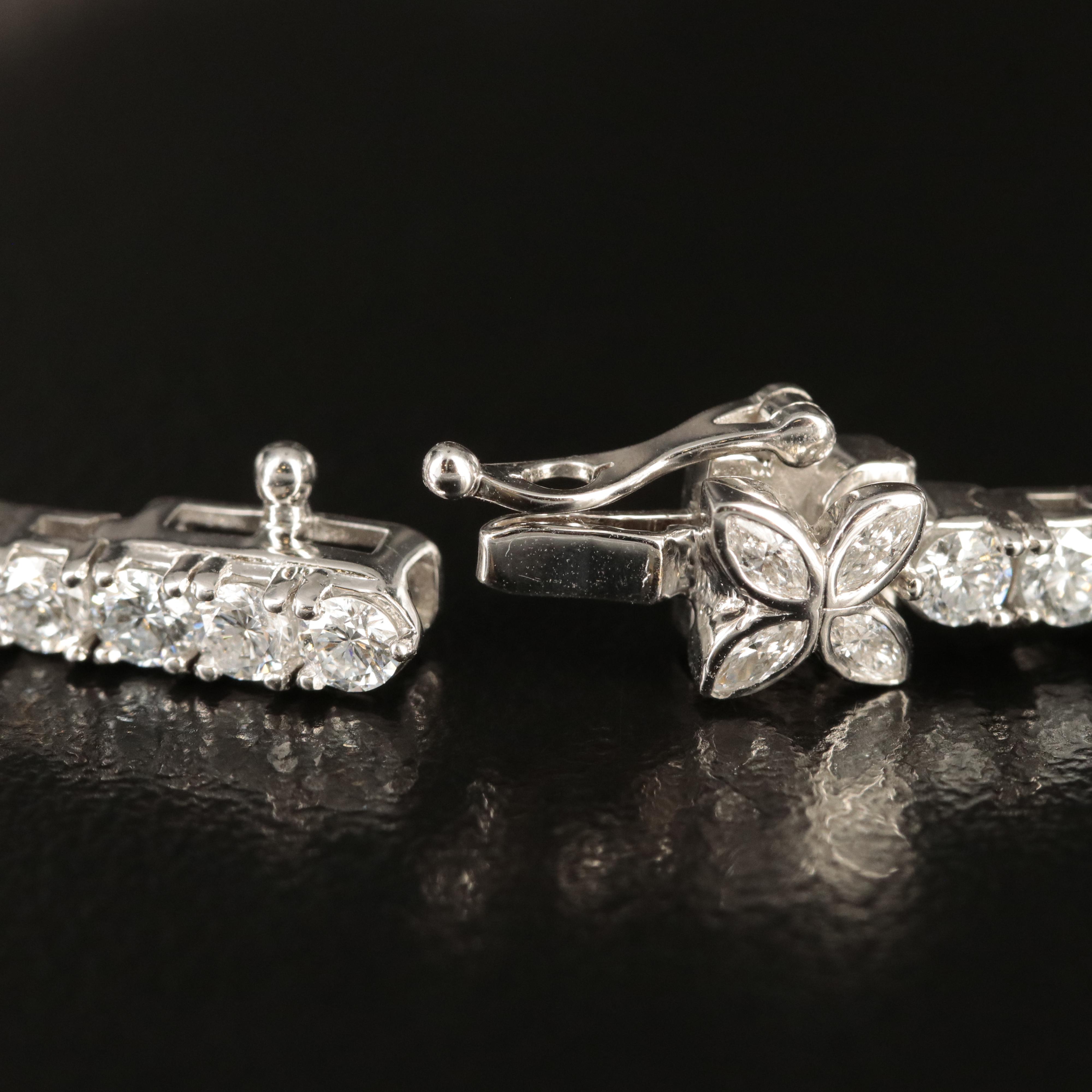 14K 5.00 CTW Lab Grown Diamond Line Bracelet with IGI Report