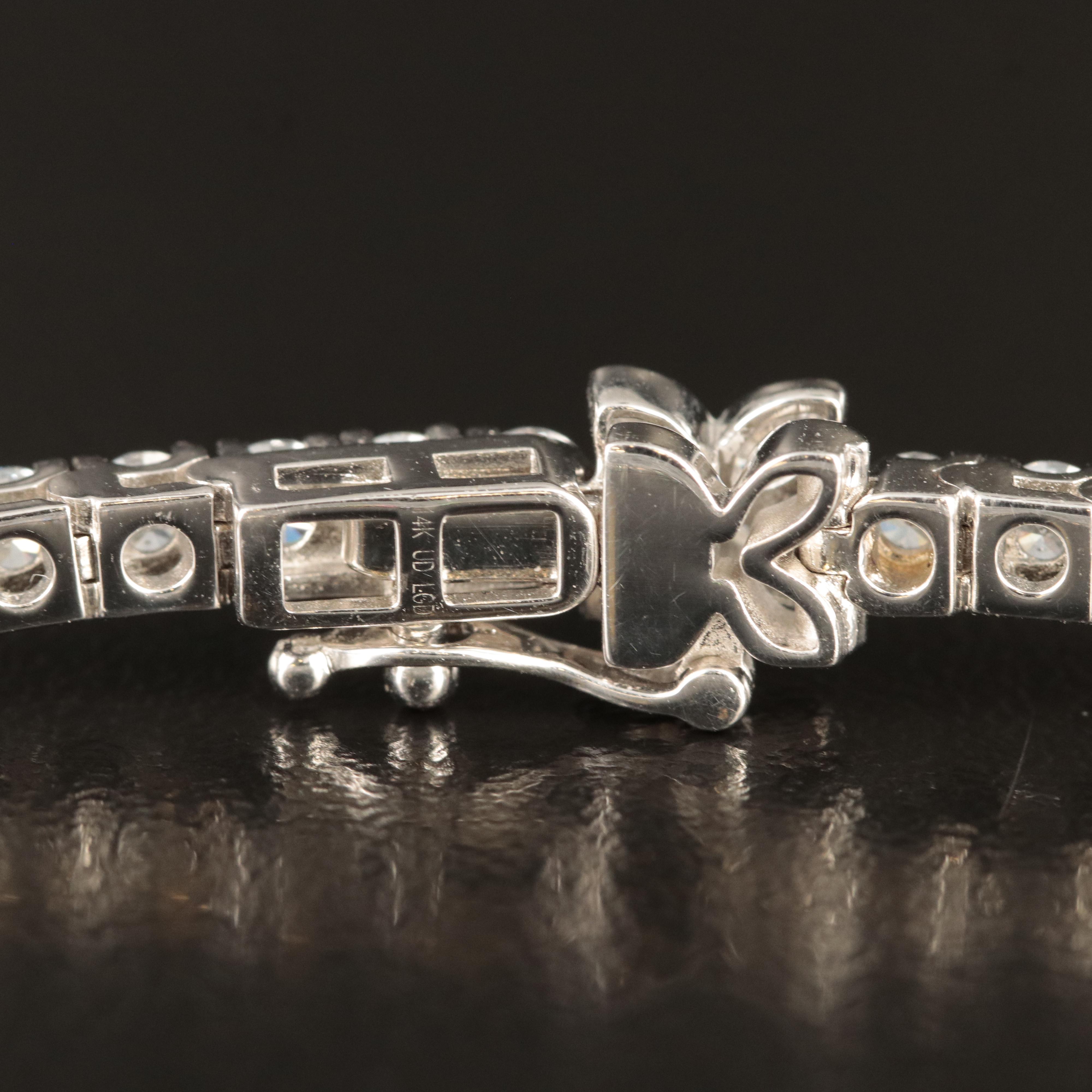 14K 5.00 CTW Lab Grown Diamond Line Bracelet with IGI Report