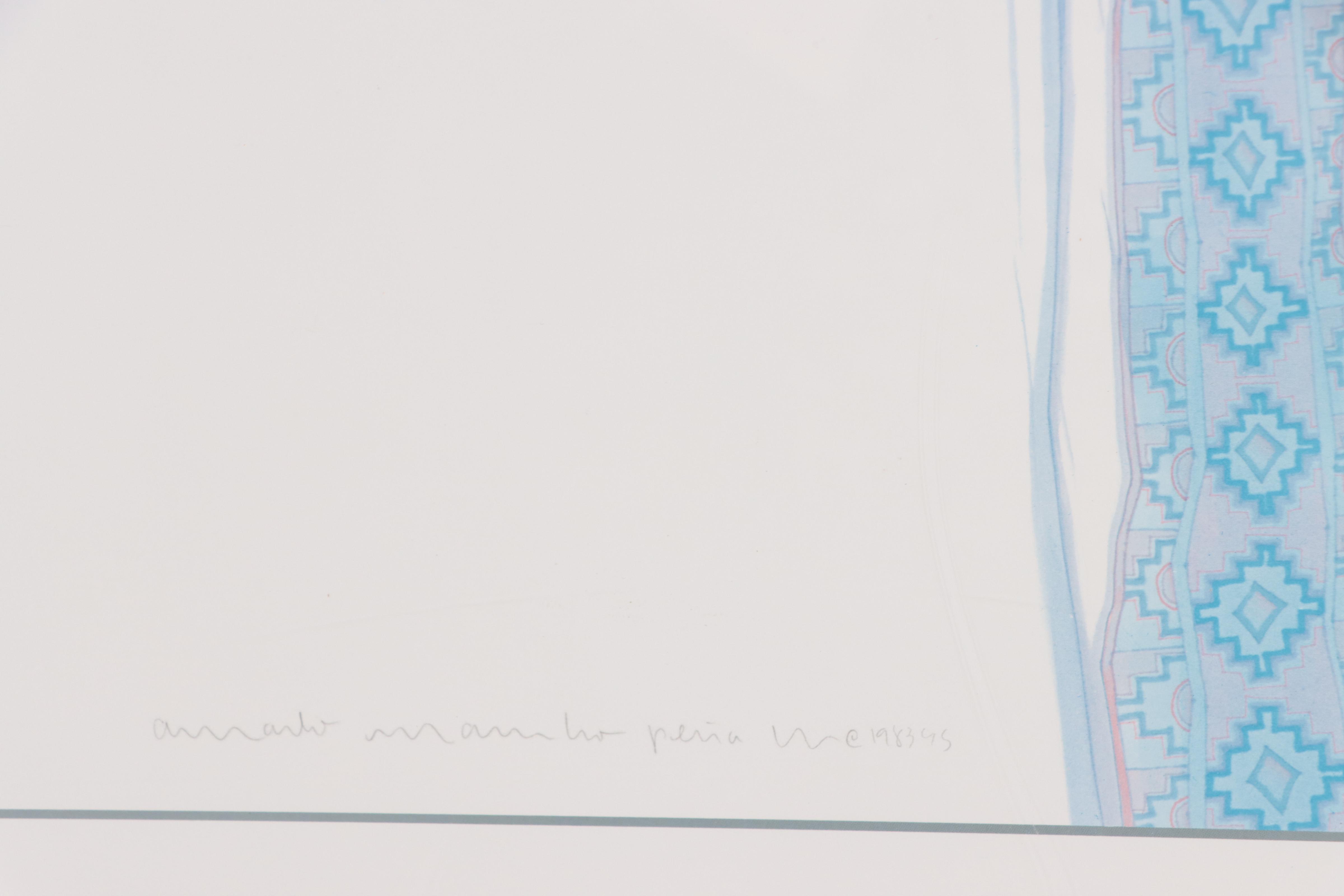 Offset Lithograph After Amado Maurilio Peña "El Taller"