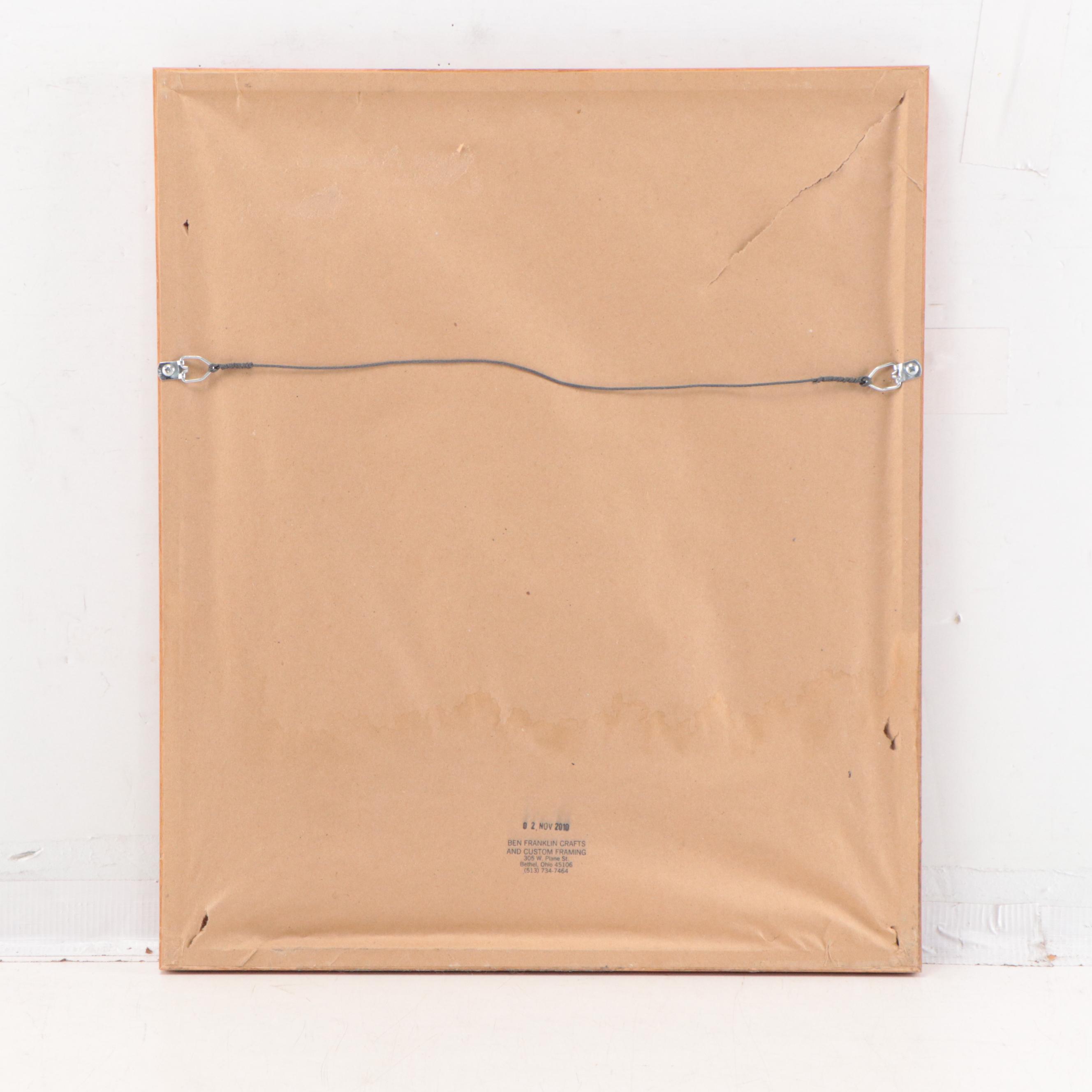 John Ruthven Offset Lithograph "Rose-breasted Grosbeak," Late 20th Century