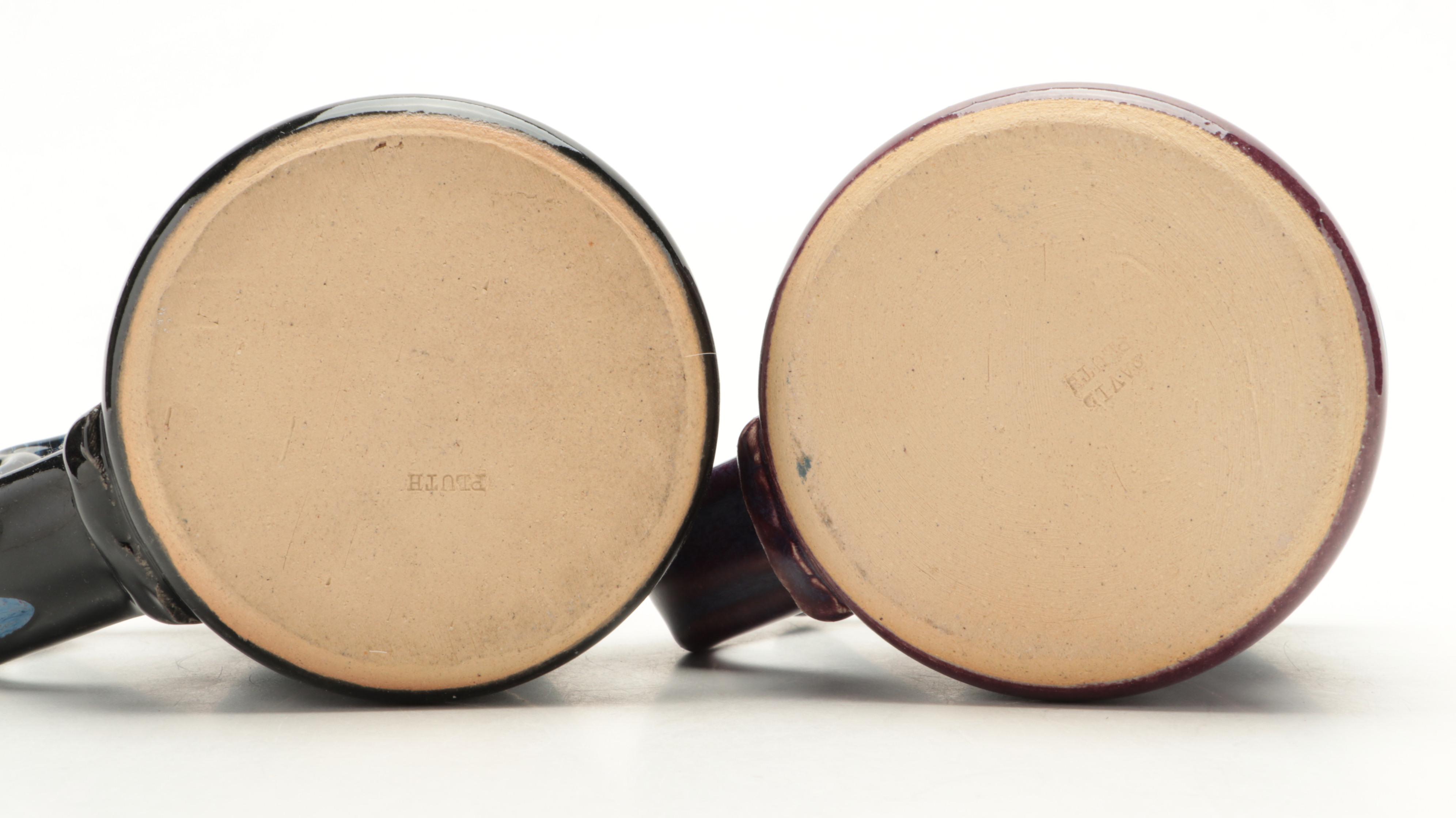 David Plute and Other Renaissance Festival Stoneware Souvenir Mugs