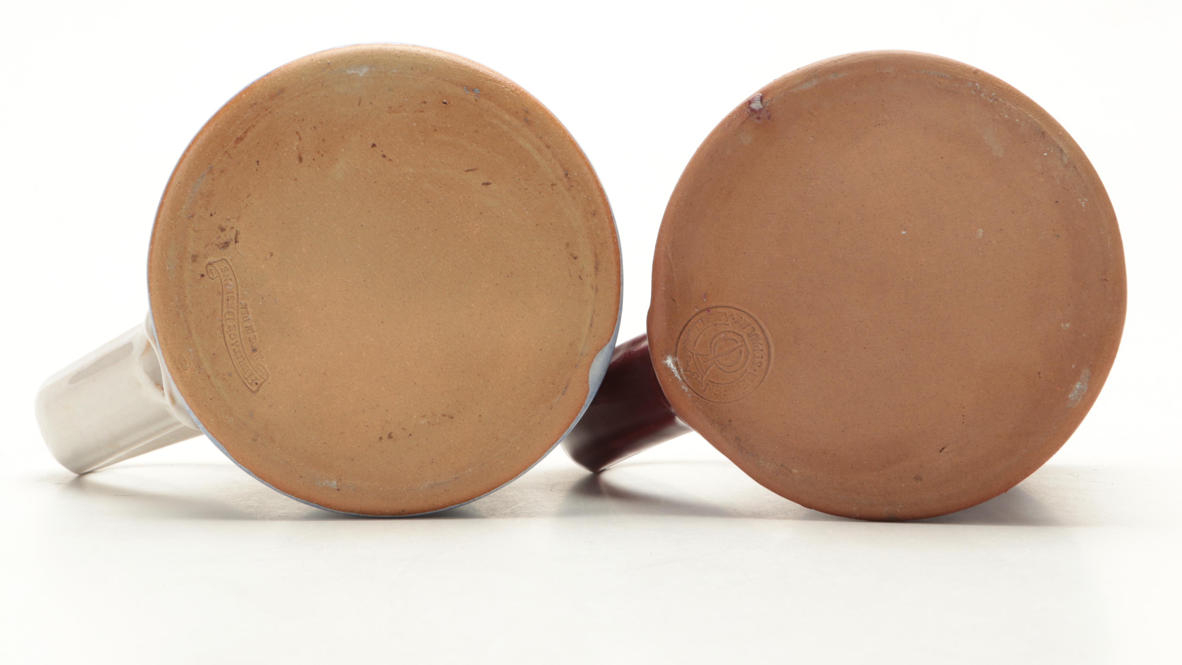 David Plute and Other Renaissance Festival Stoneware Souvenir Mugs