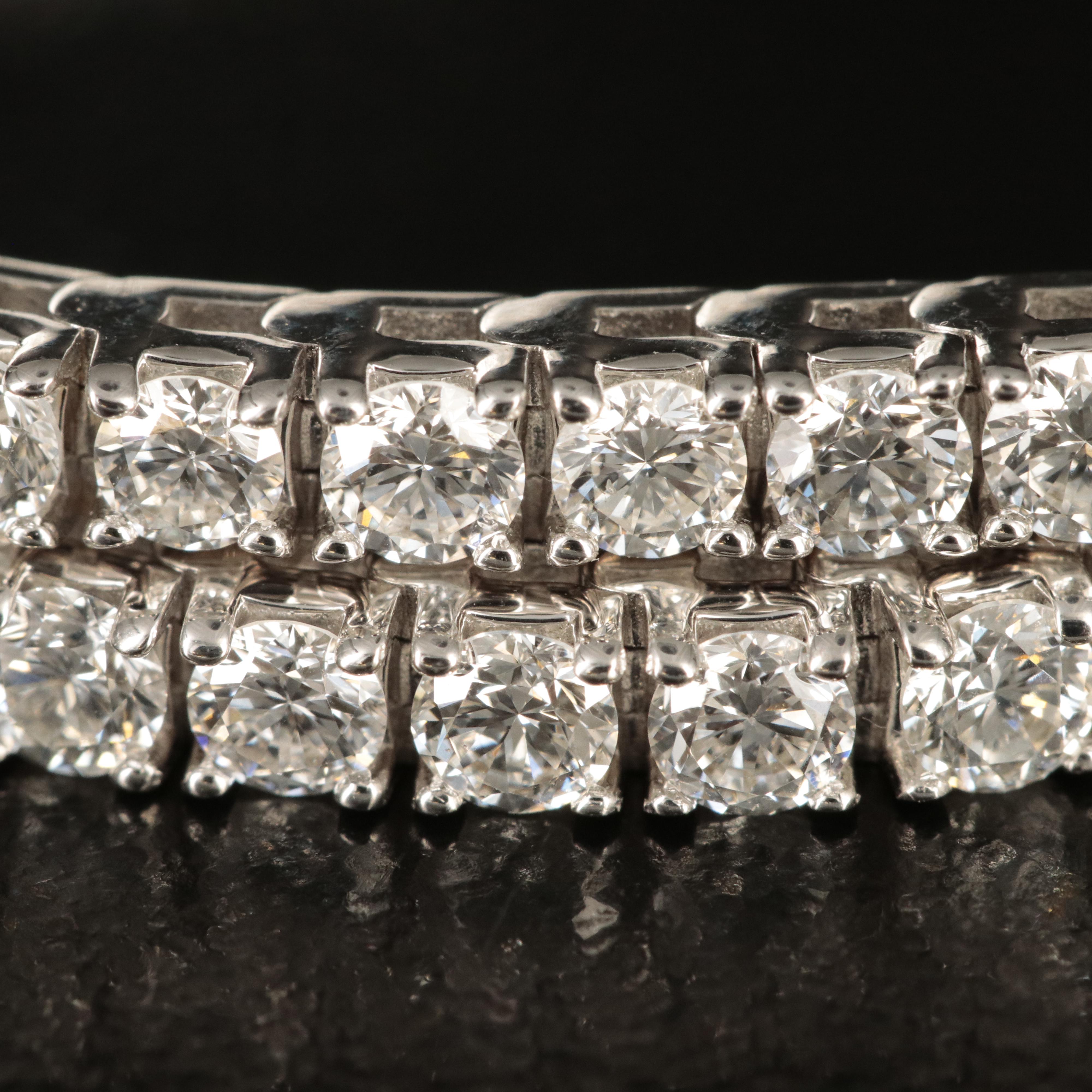 14K 5.00 CTW Lab Grown Diamond Line Bracelet with IGI Report