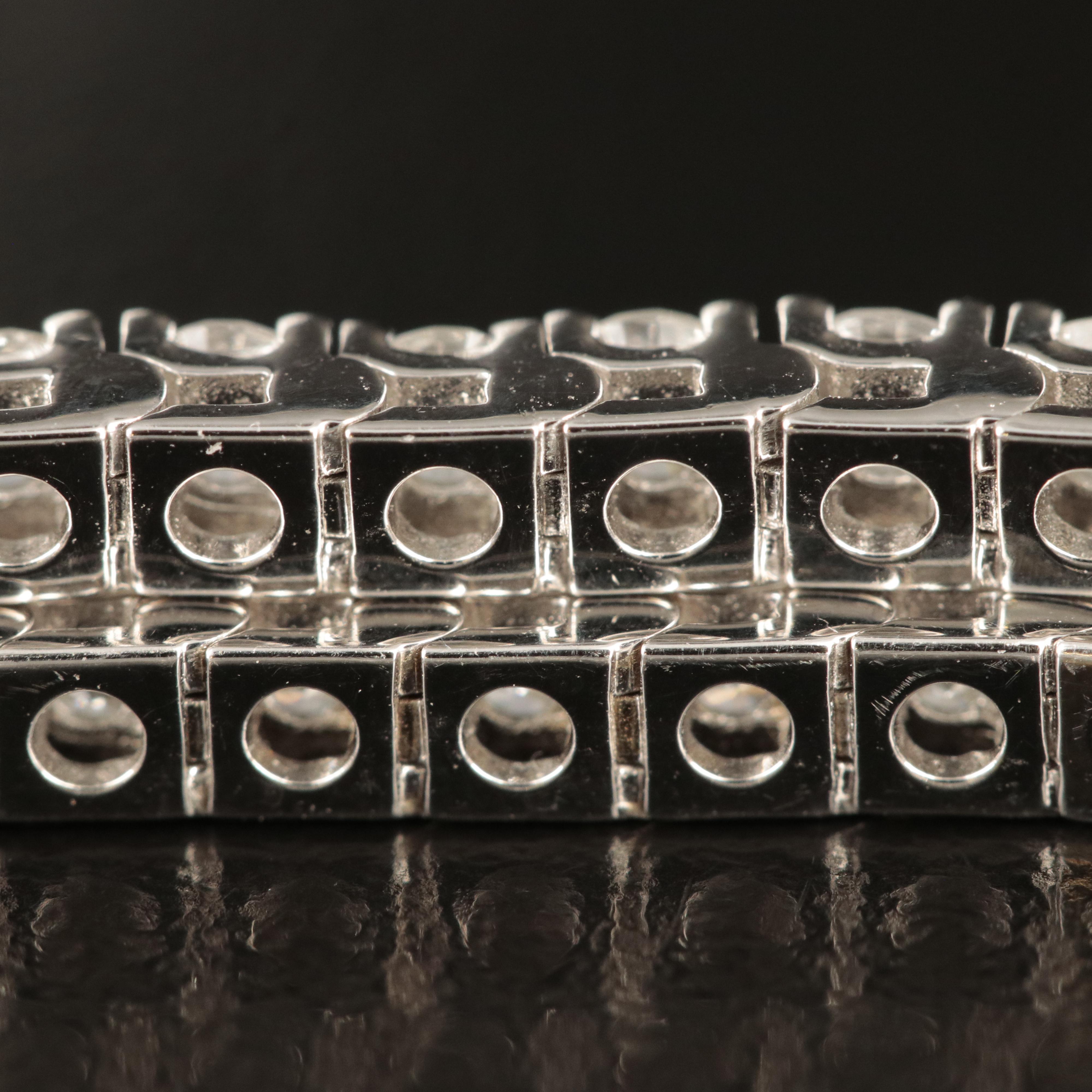 14K 5.00 CTW Lab Grown Diamond Line Bracelet with IGI Report