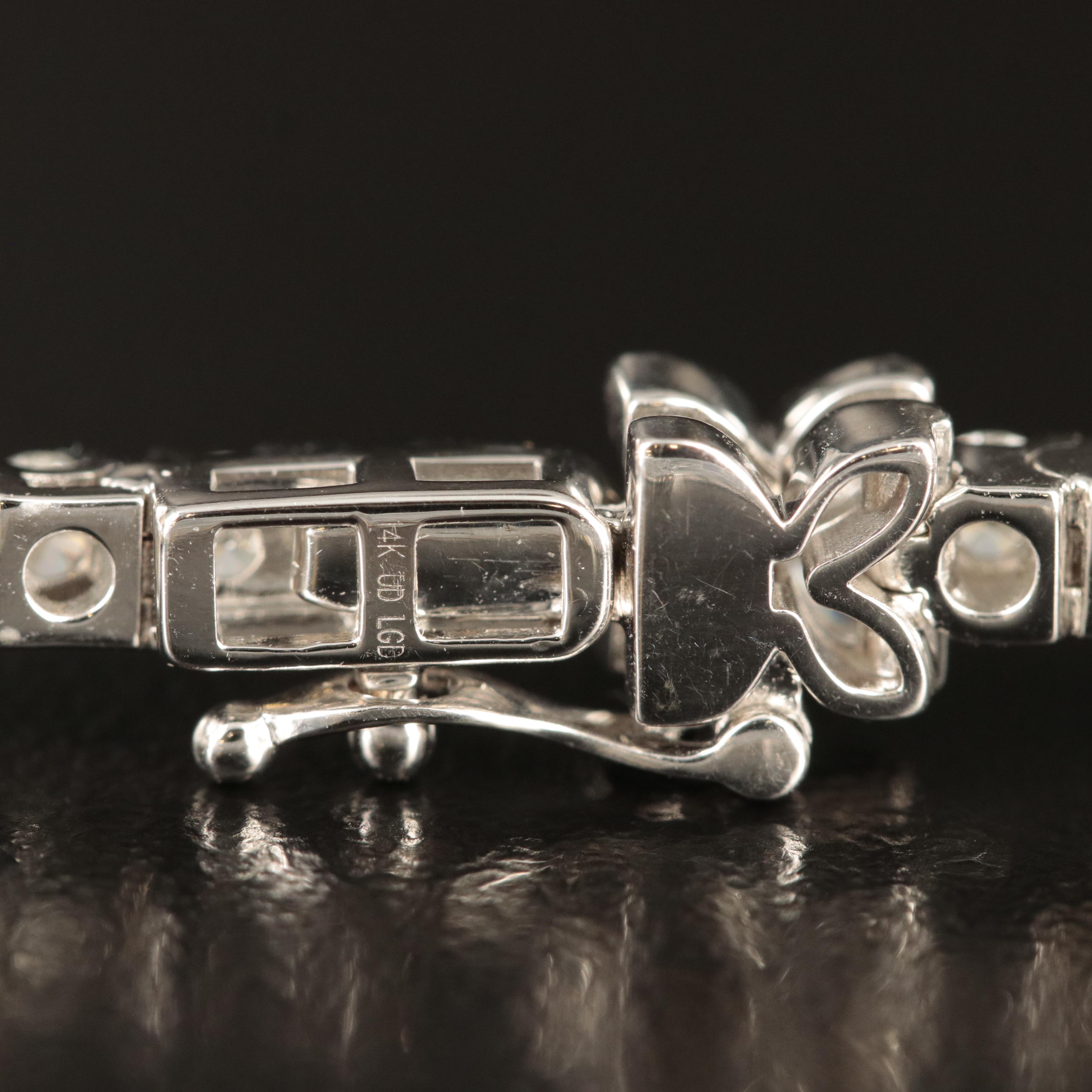 14K 5.00 CTW Lab Grown Diamond Line Bracelet with IGI Report