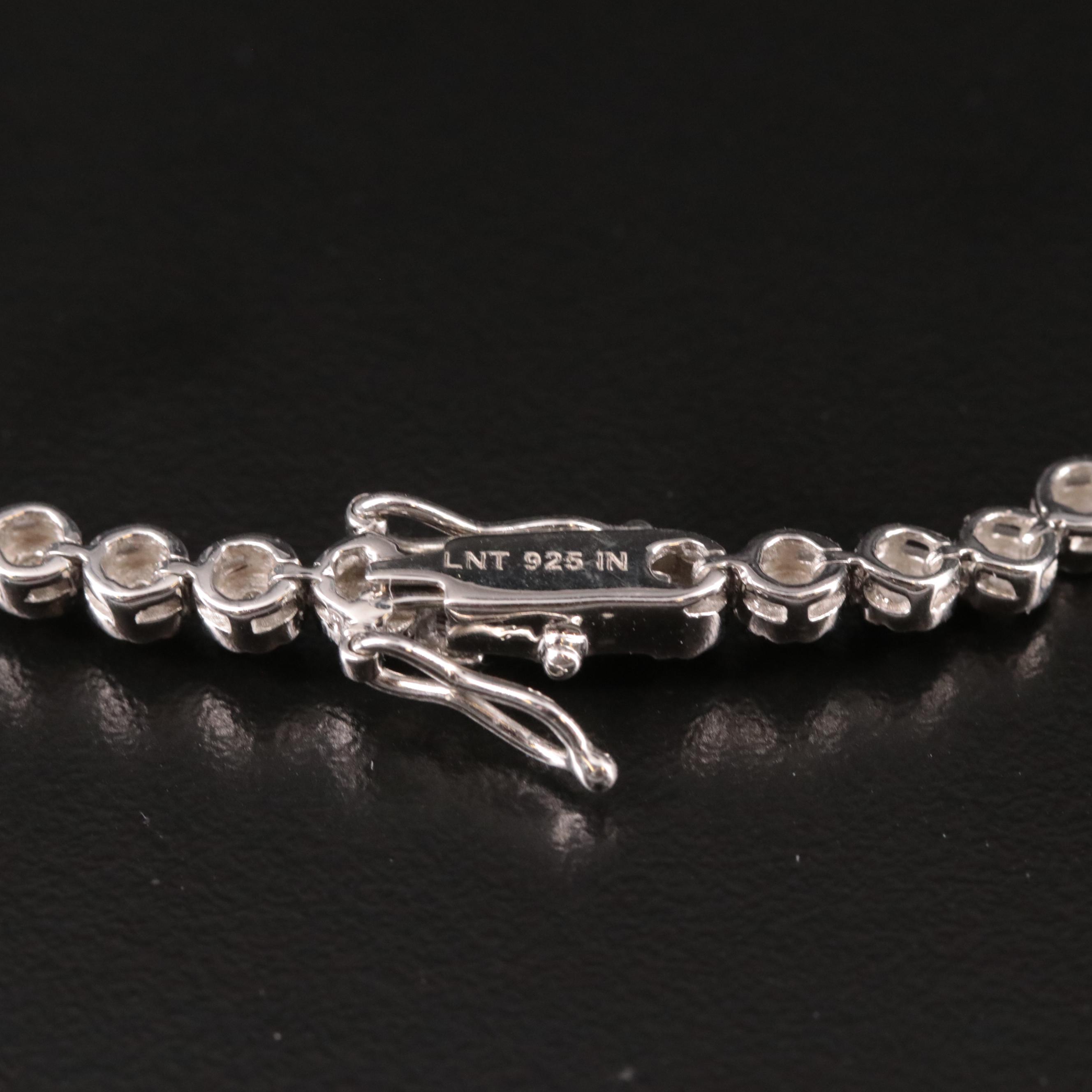 Sterling Diamond Tennis Bracelet