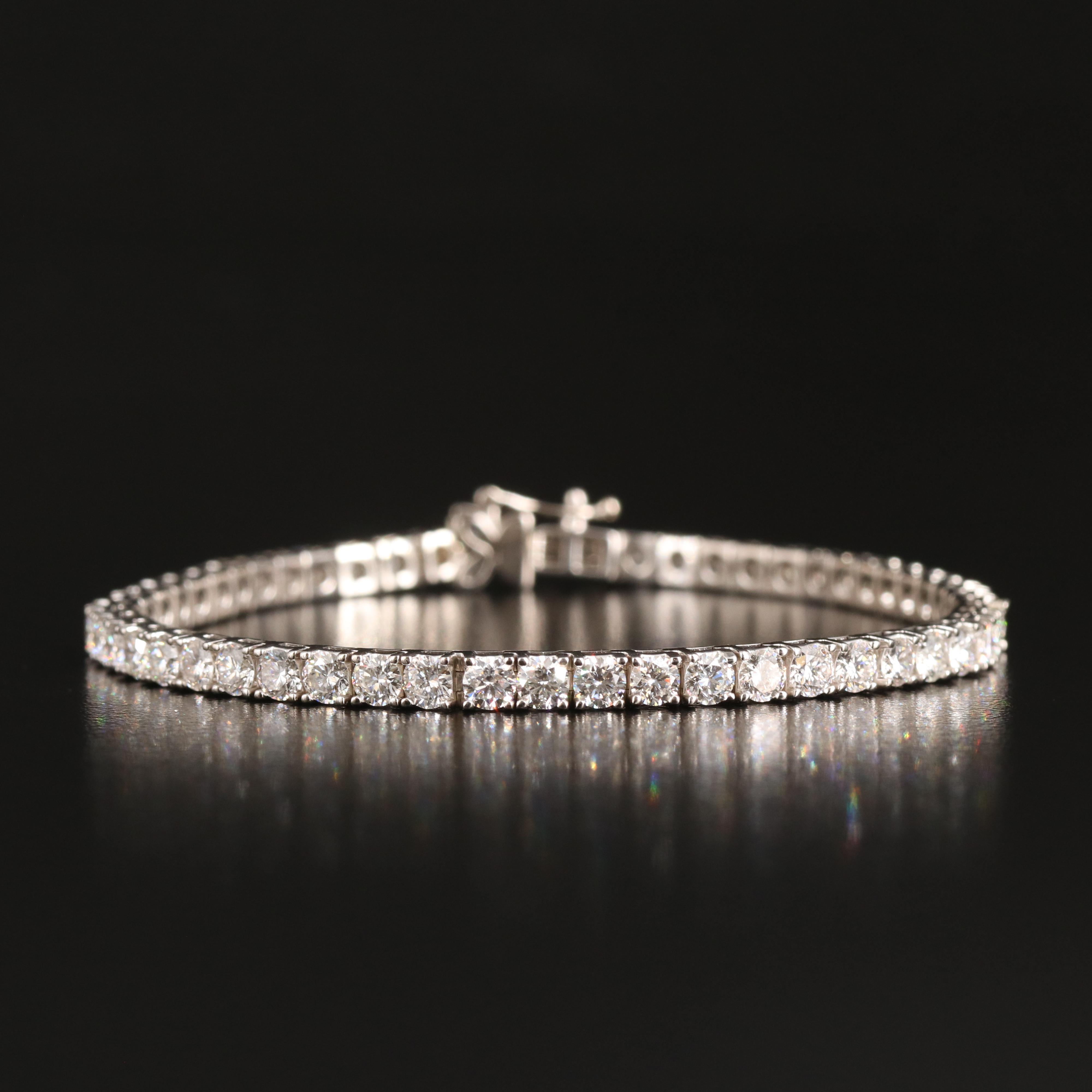 14K 6.94 CTW Lab Grown Diamond Line Bracelet