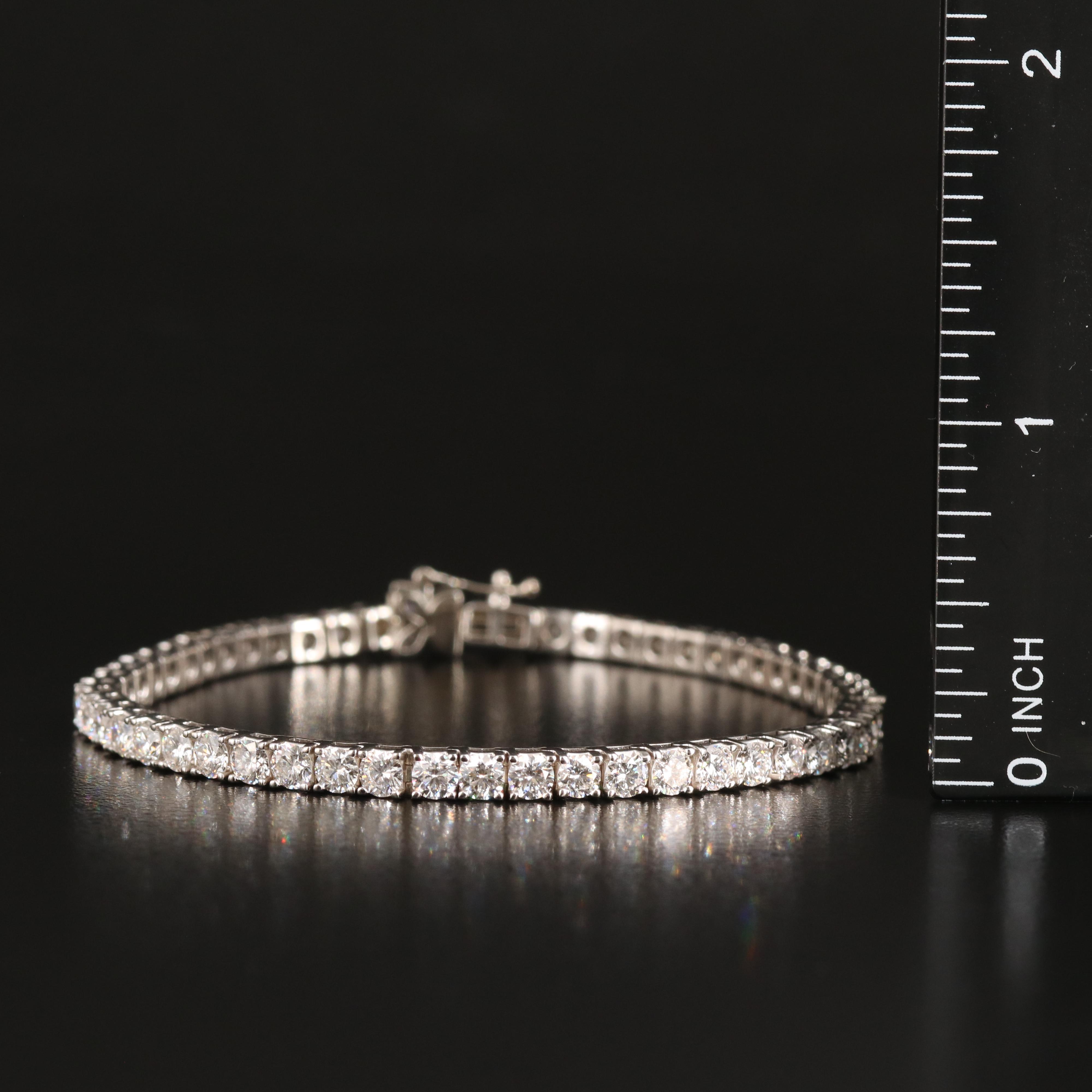 14K 6.94 CTW Lab Grown Diamond Line Bracelet