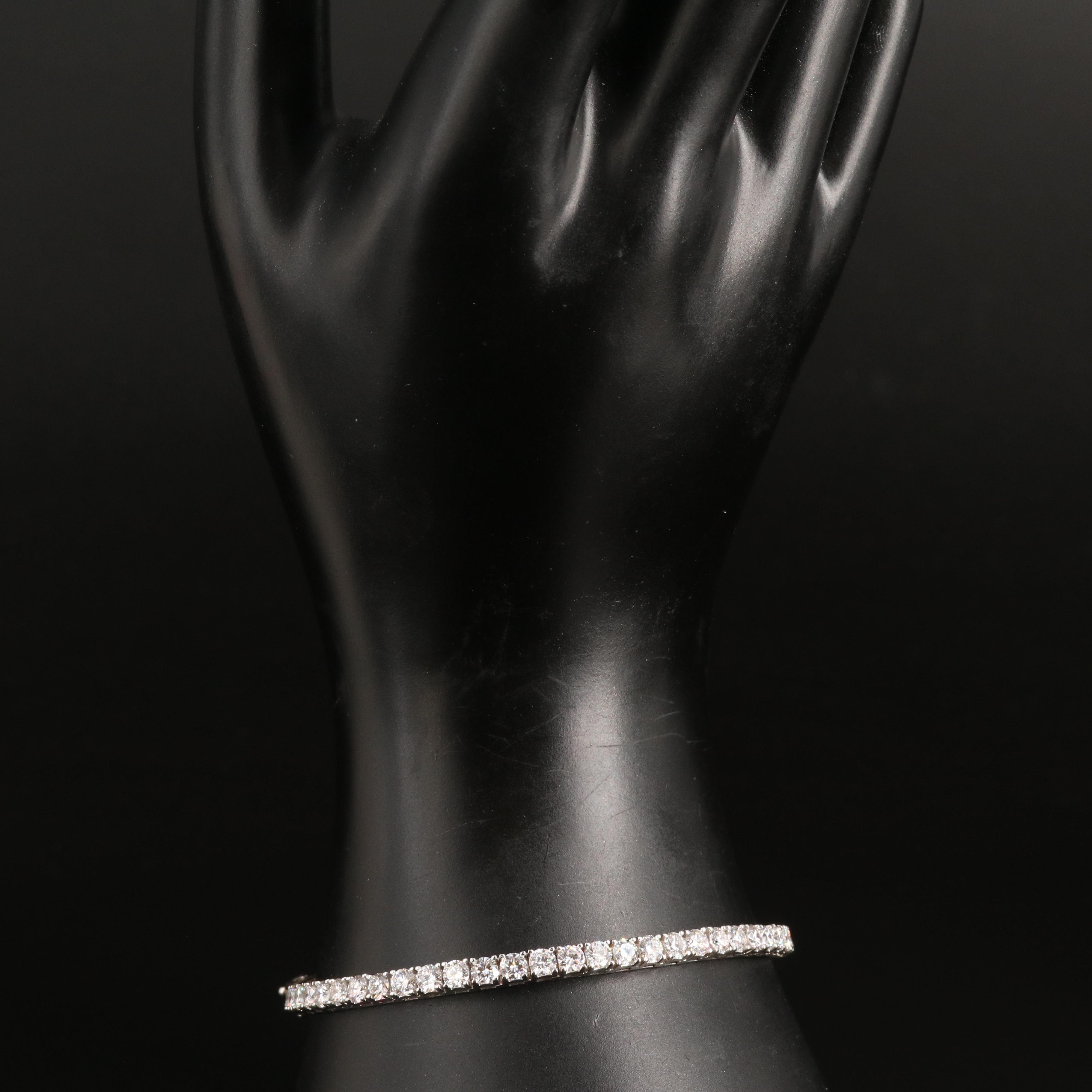 14K 6.94 CTW Lab Grown Diamond Line Bracelet