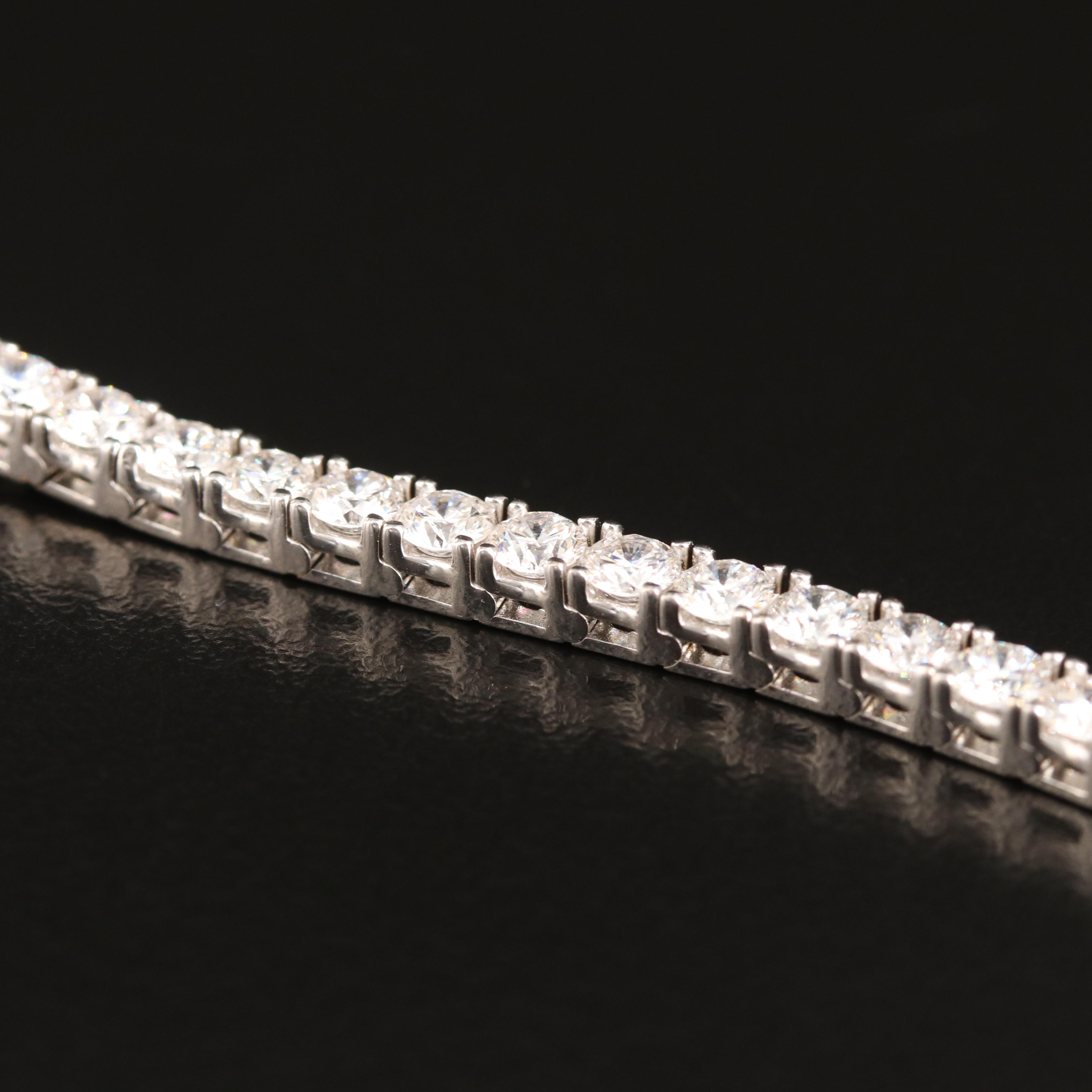 14K 6.94 CTW Lab Grown Diamond Line Bracelet