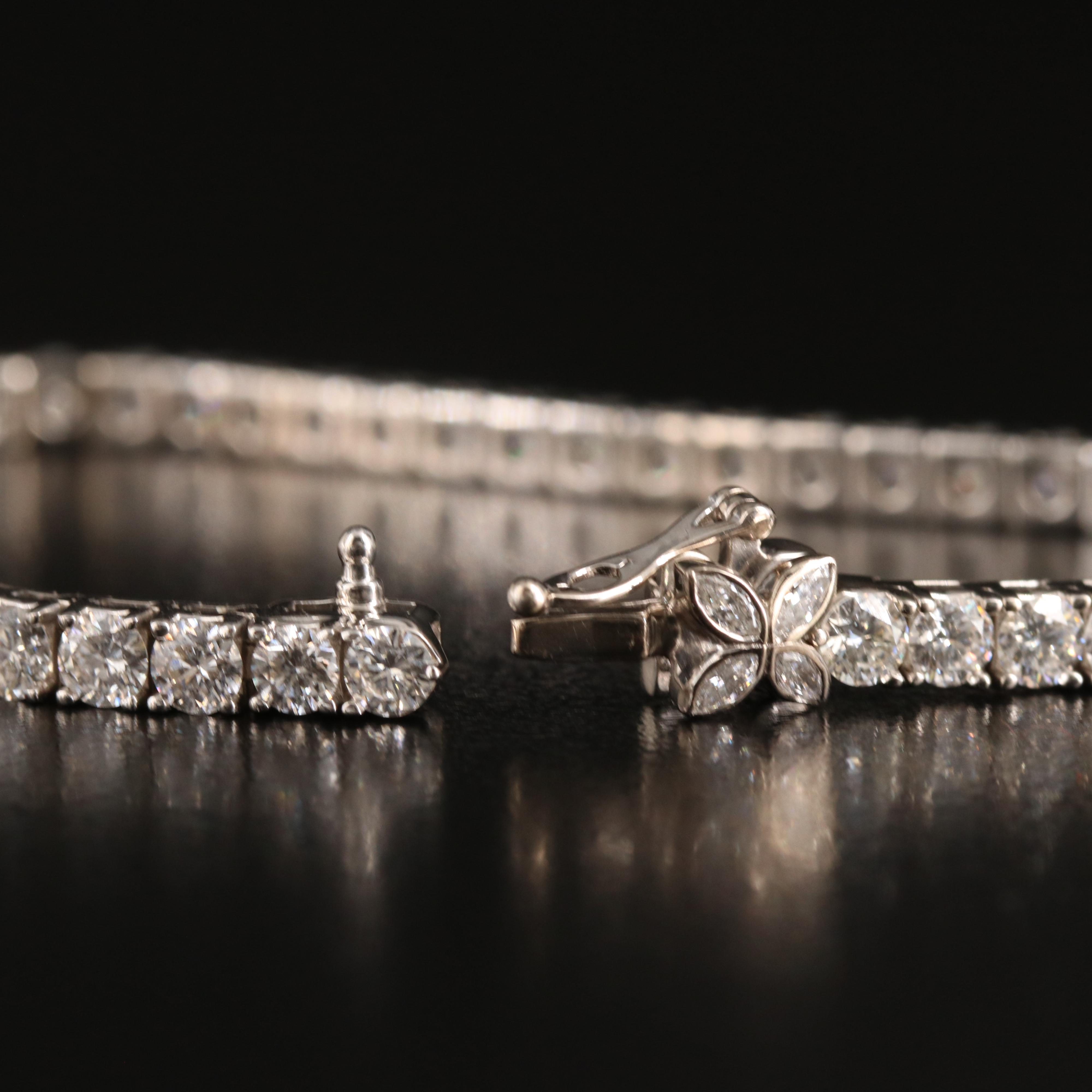 14K 6.94 CTW Lab Grown Diamond Line Bracelet