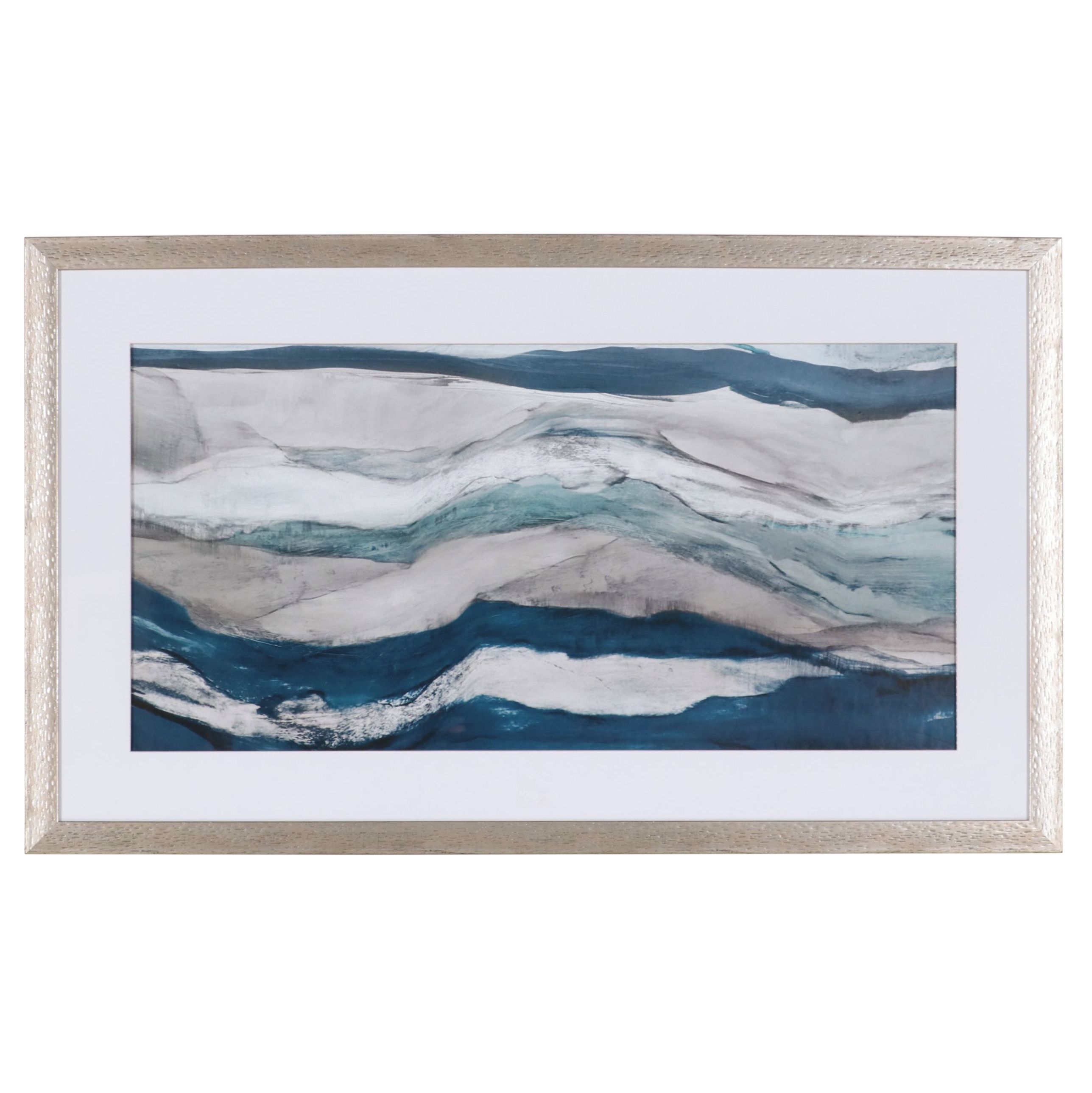 Offset Lithograph of Abstract Waves