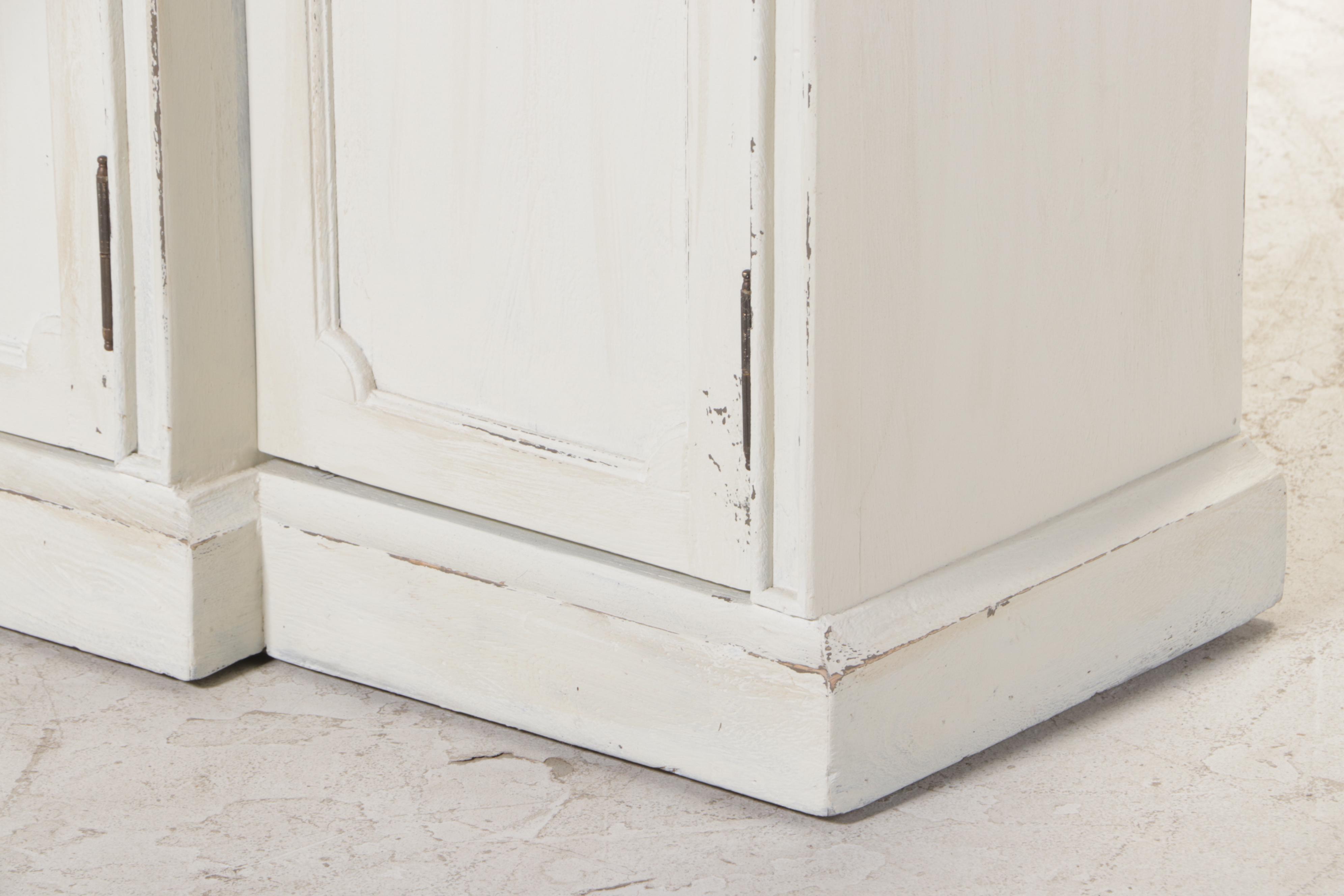 Federal Style White-Painted Breakfront Sideboard