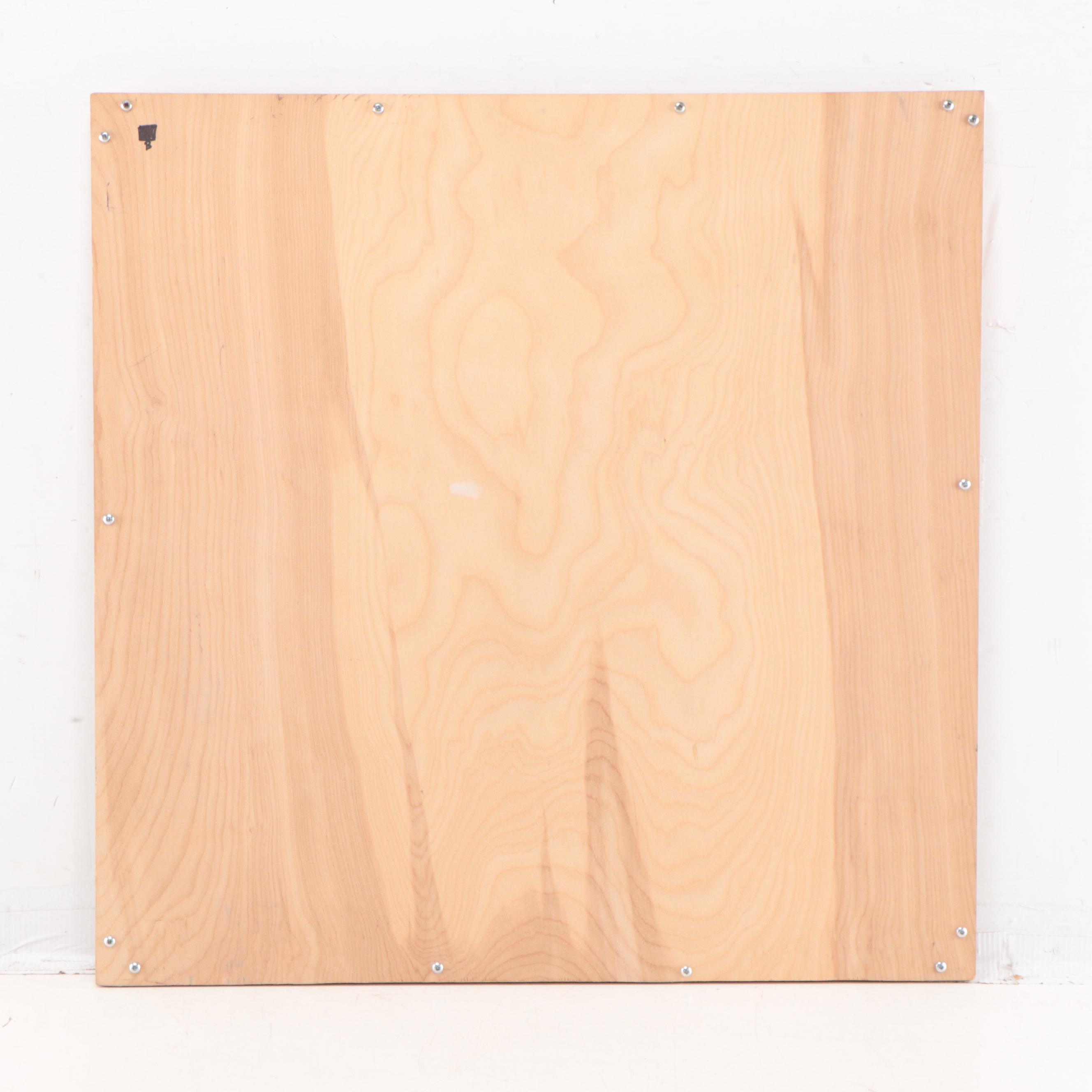 Folk Art Acrylic Painting of Farm Scenes, Late 20th Century